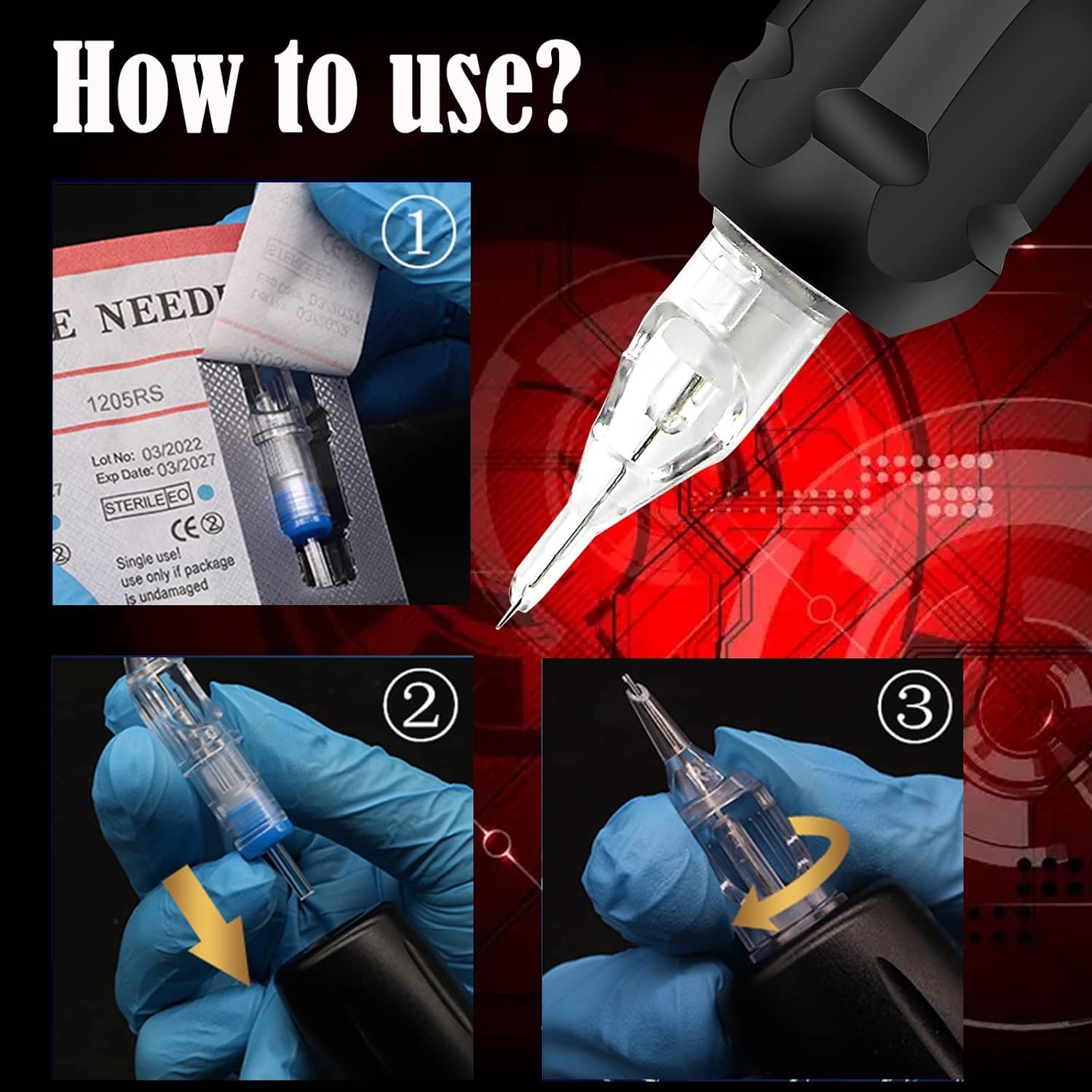 40Pcs Mix Liners Shaders #12 3RL 5RL 7RS 9RS image number 5