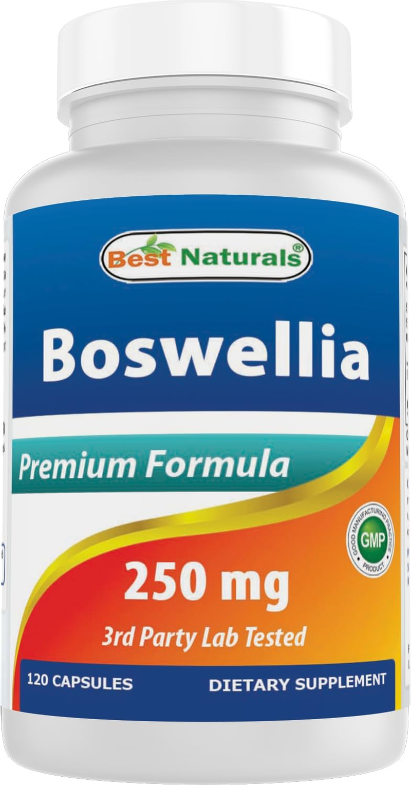Best Naturals Boswellia Serrata Joint Health 250 Mg 120 Capsules - Standardized to 65% Boswellic Acid image number 3