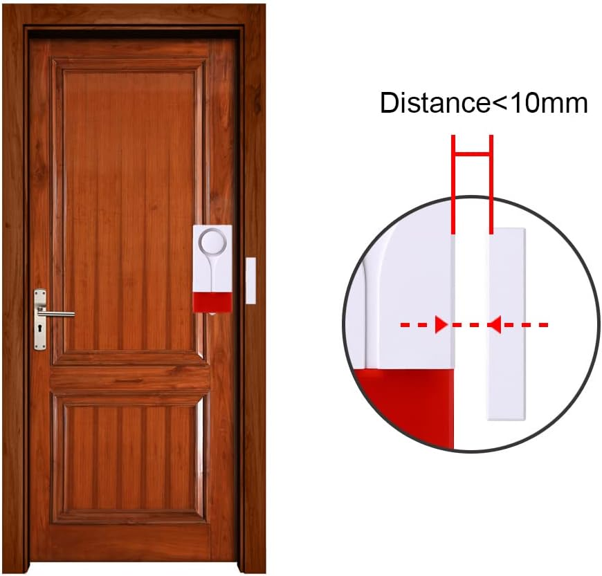 Lancoon Door Window Open Alarm, Wireless Remote Control Magnetic Sensor Chime anti Theft Home Security DIY Protection for House Apartment Garage Kids Safety image number 1