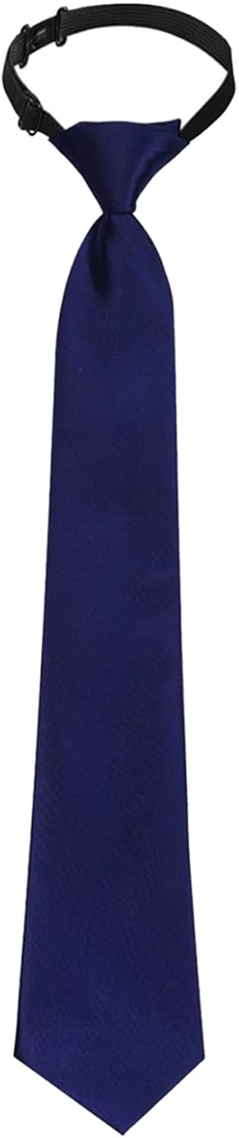 OJIOUI 1Pcs Boys Ties Boy'S Necktie Solid Color Pre-Tied Adjustable Neck Strap Tie for Wedding Graduation School Uniforms