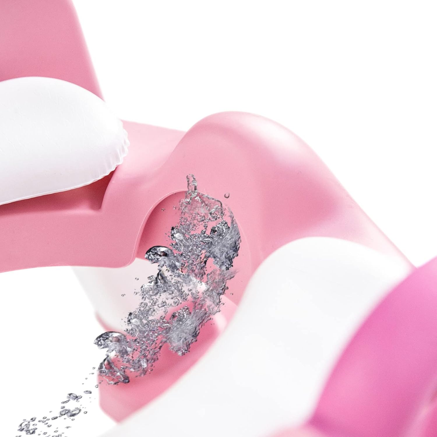 Potty Training Toilet Seat with Step Stool Ladder for Boys and Girls Baby Toddler Kid Children Toilet Training Seat Chair with Handles Padded Seat Non-Slip Wide Step(Pink) image number 4