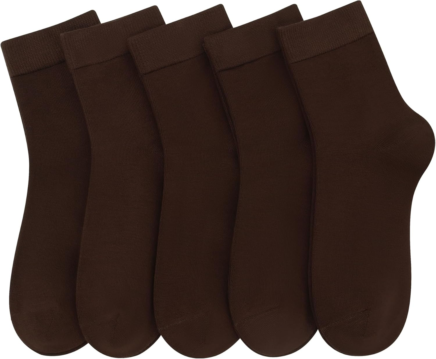 Women Thin Cotton Socks Comfort Breathable Bootie Socks above Ankle Crew Socks 5 Pairs