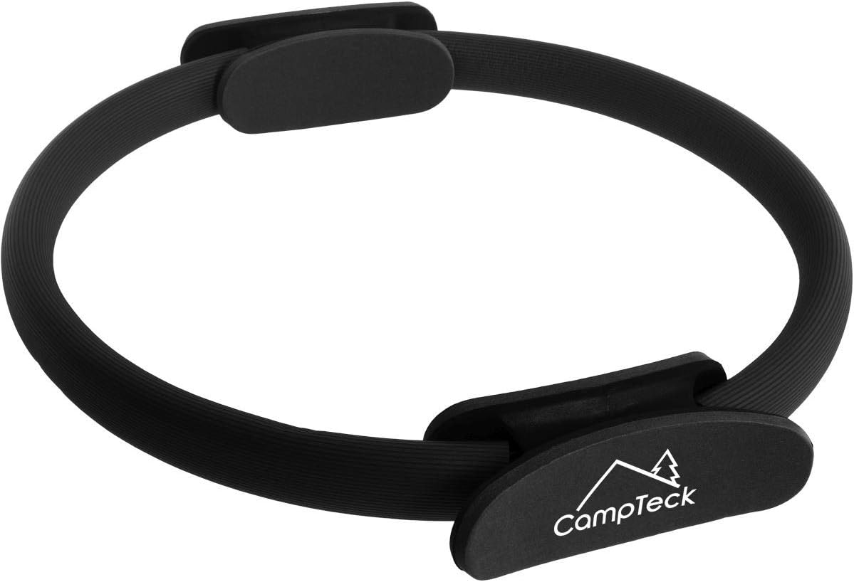 Campteck Double Handled Pilates Ring - Yoga Gym Fitness Exercise Dual Band Circle