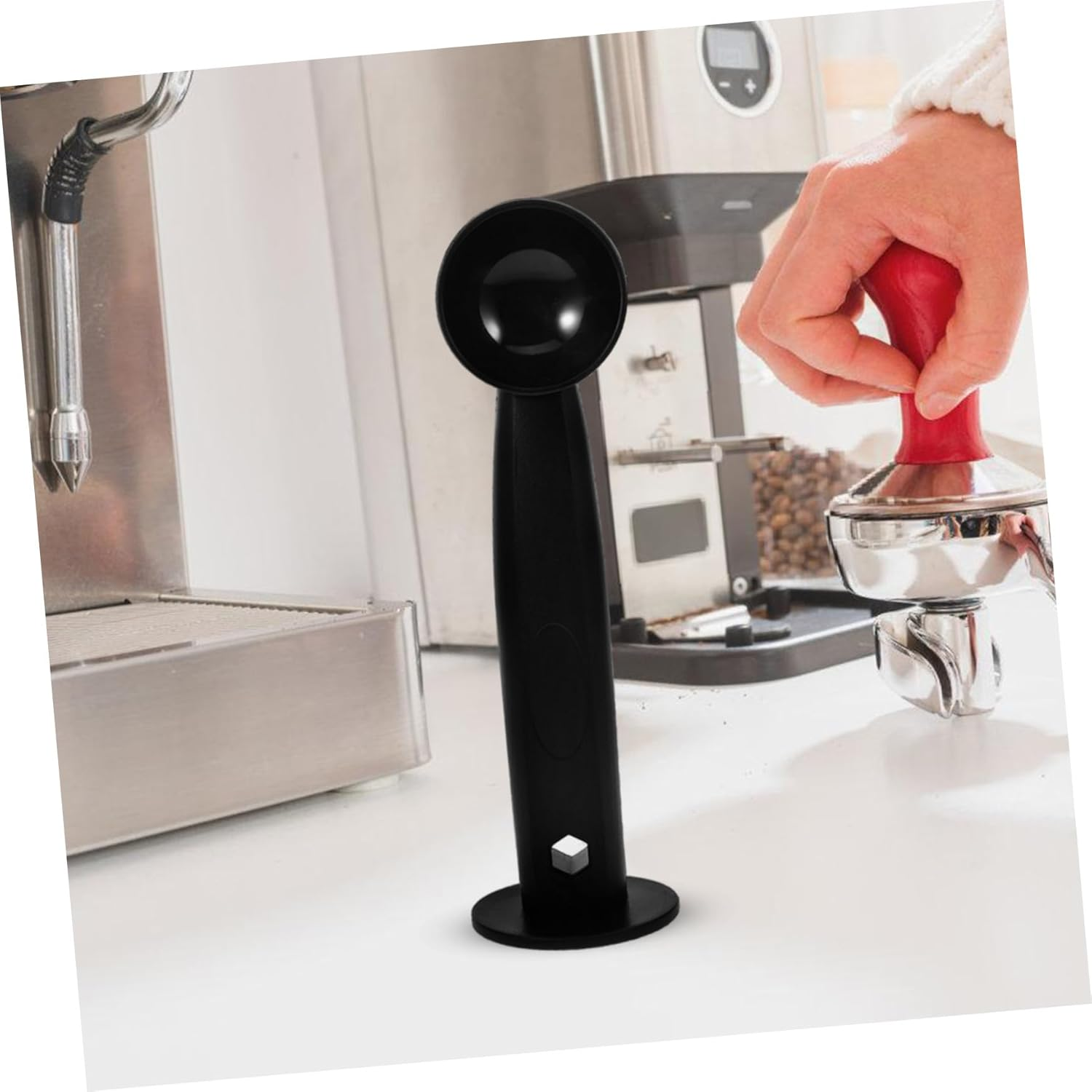 COMPUKAS 2-In-1 Coffee Tamper and Pressing Spoon Dual-Use Coffee Bean Pressers with Tamping Scoop for Espresso and Tea Measurements