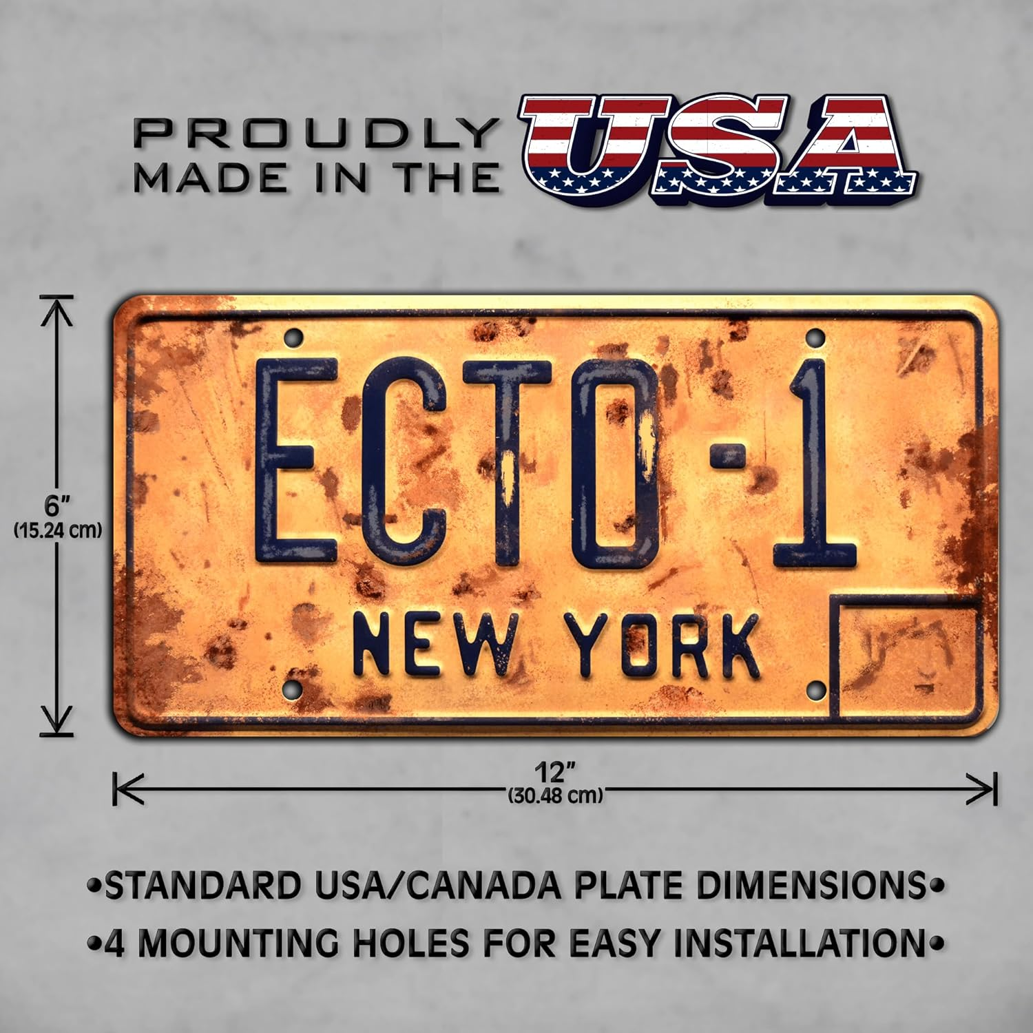 Ghostbusters: Afterlife | ECTO-1 | Metal Stamped License Plate image number 1