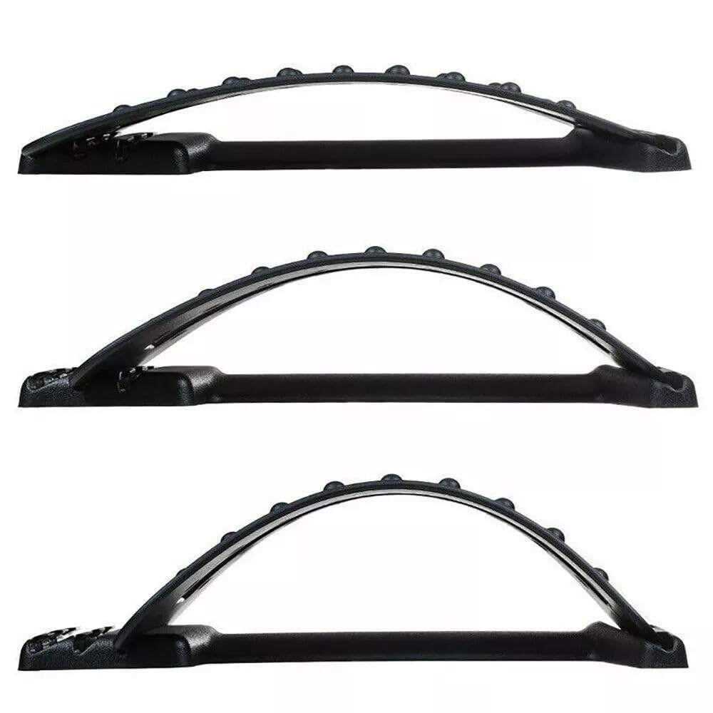 LEDON Back Stretcher Fitness Lumbar Pain Relief Spine Reset Device for Back Stretching Muscle Relaxation Portable Lumbar Support for Home, Office, Car (Blue) image number 2