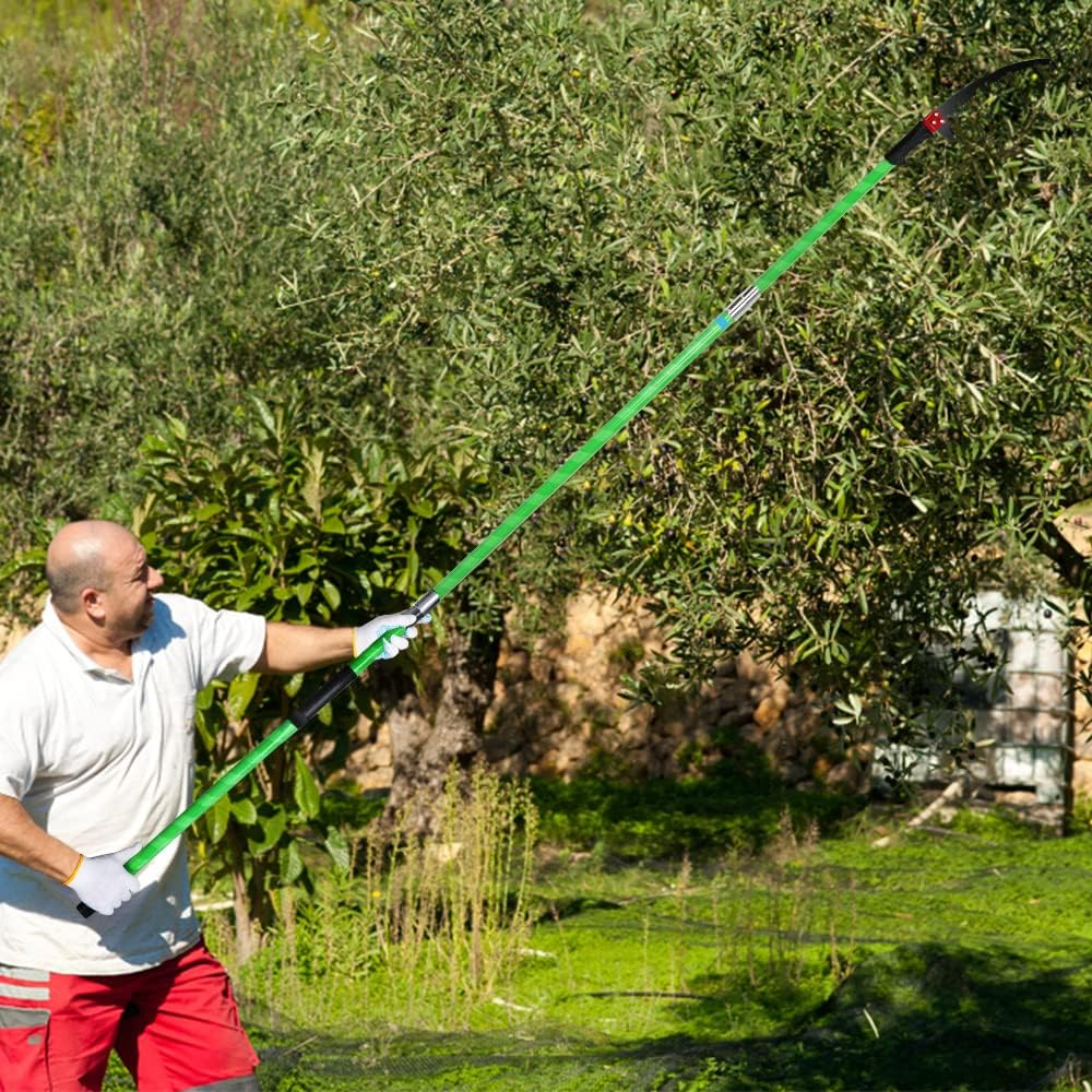 Kokorona Tree Pole Pruner Saws for Tree Trimming, 6.4-26 Ft Manual Tree Pole Branches Pruner Garden Tools Extendable Height with Pole Saw Blade image number 5