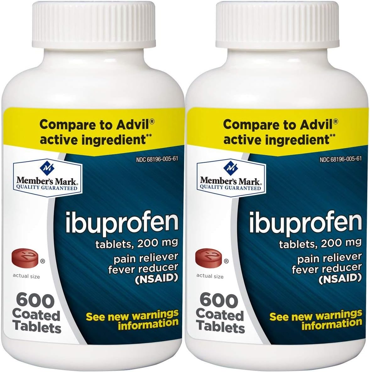 Member'S Mark 200 Mg Ibuprofen (600 Ct., 2 Ct.)