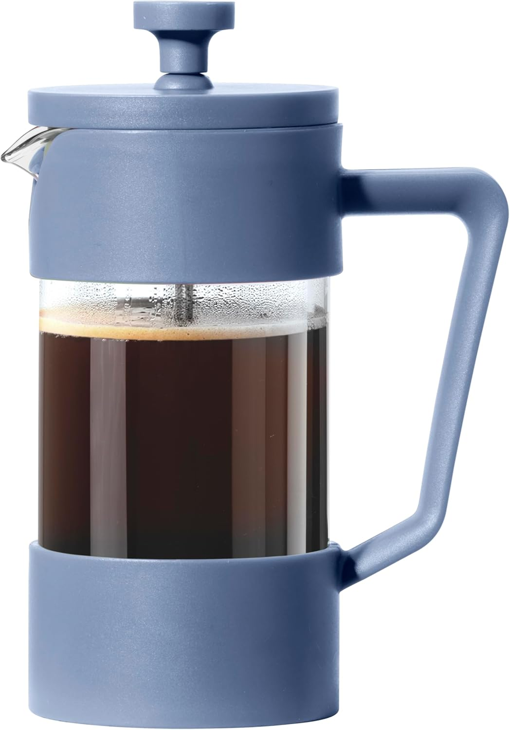 Oggi French Press Coffee Maker (12Oz)- Borosilicate Glass, Coffee Press, Single Cup French Press, 3 Cup Capacity, Black