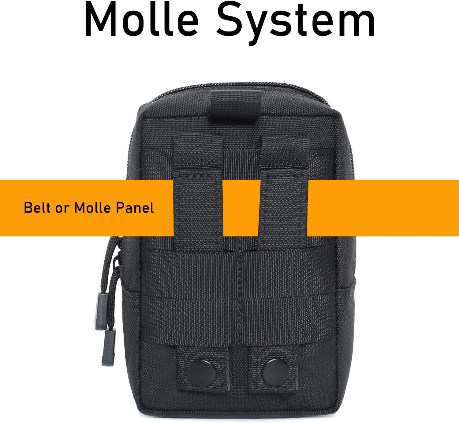 2 Pack Molle Pouches - Tactical Compact Water-Resistant EDC Pouch image number 1