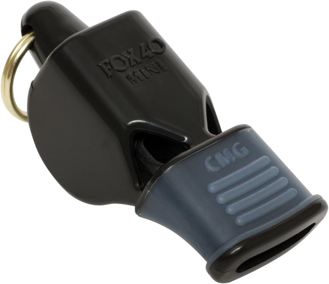 Fox 40 Classic Cushioned Mouth Grip Official Whistle - Black