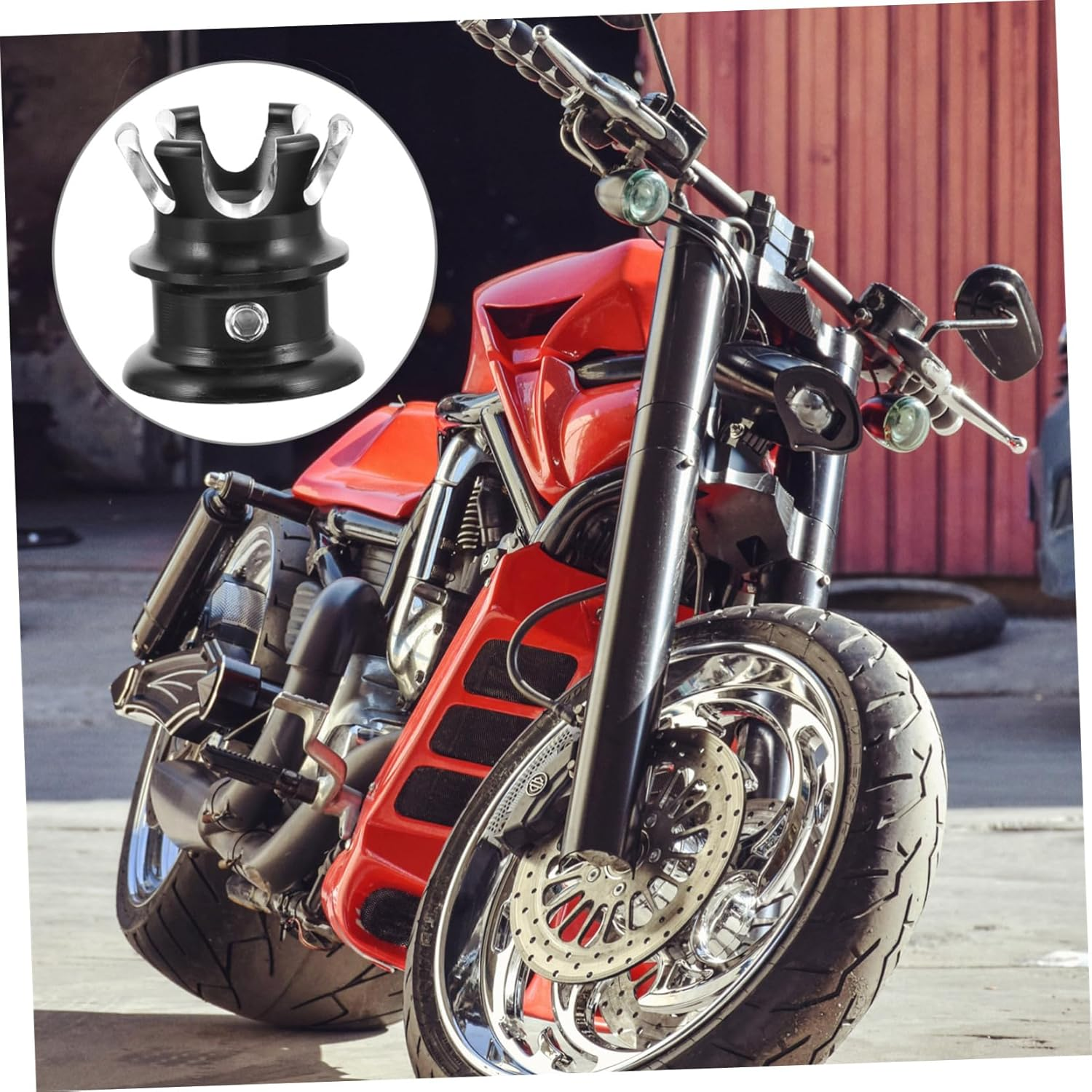 Vaguelly 12Pcs Rotary Style Motorbike Fuel Tank Cap Replacement Fit Motorcycle Tank Accessory