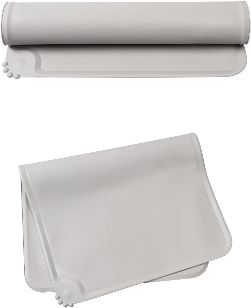 Dog Cat Feeding Mat, Silicone Waterproof Pet Food Mat, Dog and Cat Bowl Mat Non-Slip Mat for Feeding Bowl Dog and Cat Feeding Bowl, Feeding Mat 48 X 30 Cm image number 5