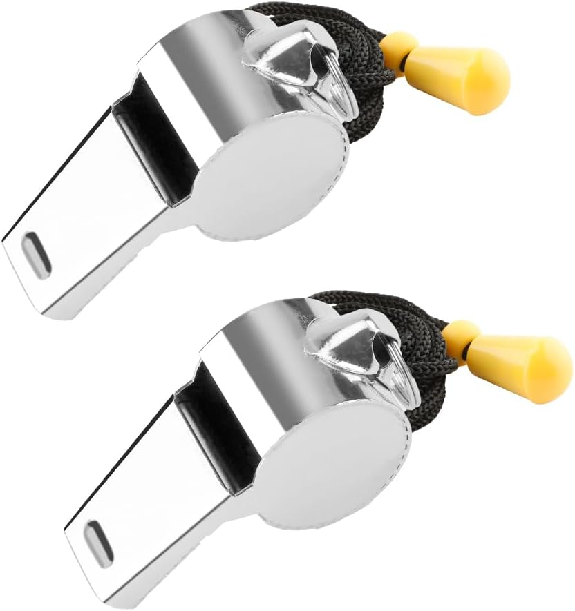 Bsofing Whistle, Coaches Whistle with Lanyard, Whistle for Coaches, Whistle for Teachers, Stainless Steel Sports Whistles, Loud Crisp Sound Whistles Great for Coaches, Referees, and Officials image number 3