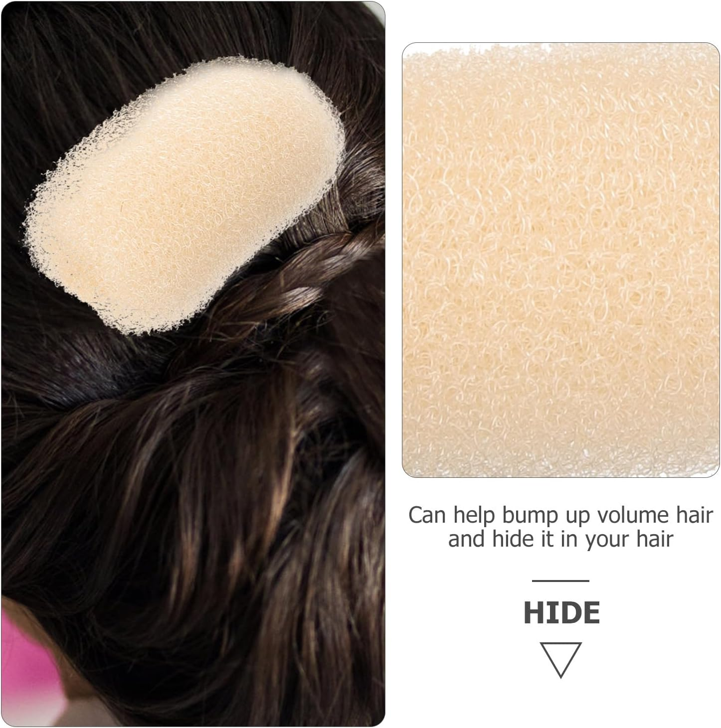 Minkissy Bump It Hair Clips Volume Clip Sponge Hair Base for Natural Hair Volume Styling Accessories for Women Hairstyles Pack of 6 image number 1