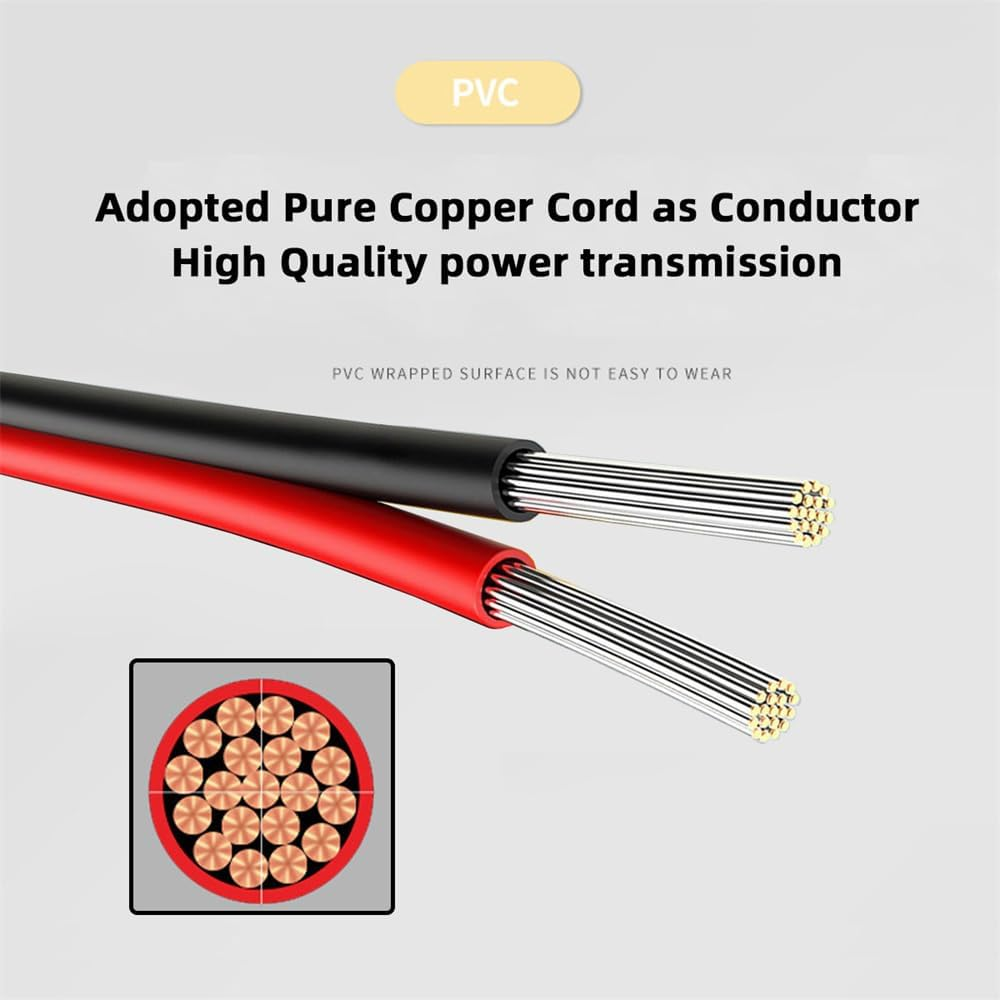 Xiwai 5Pcs DIY OEM Type C Female Socket to 2Pin Header Wire Extension DC 5V Power Cord Pitch=2.0Mm Panel Mount USB C Waterproof Jack 17.5Cm image number 2