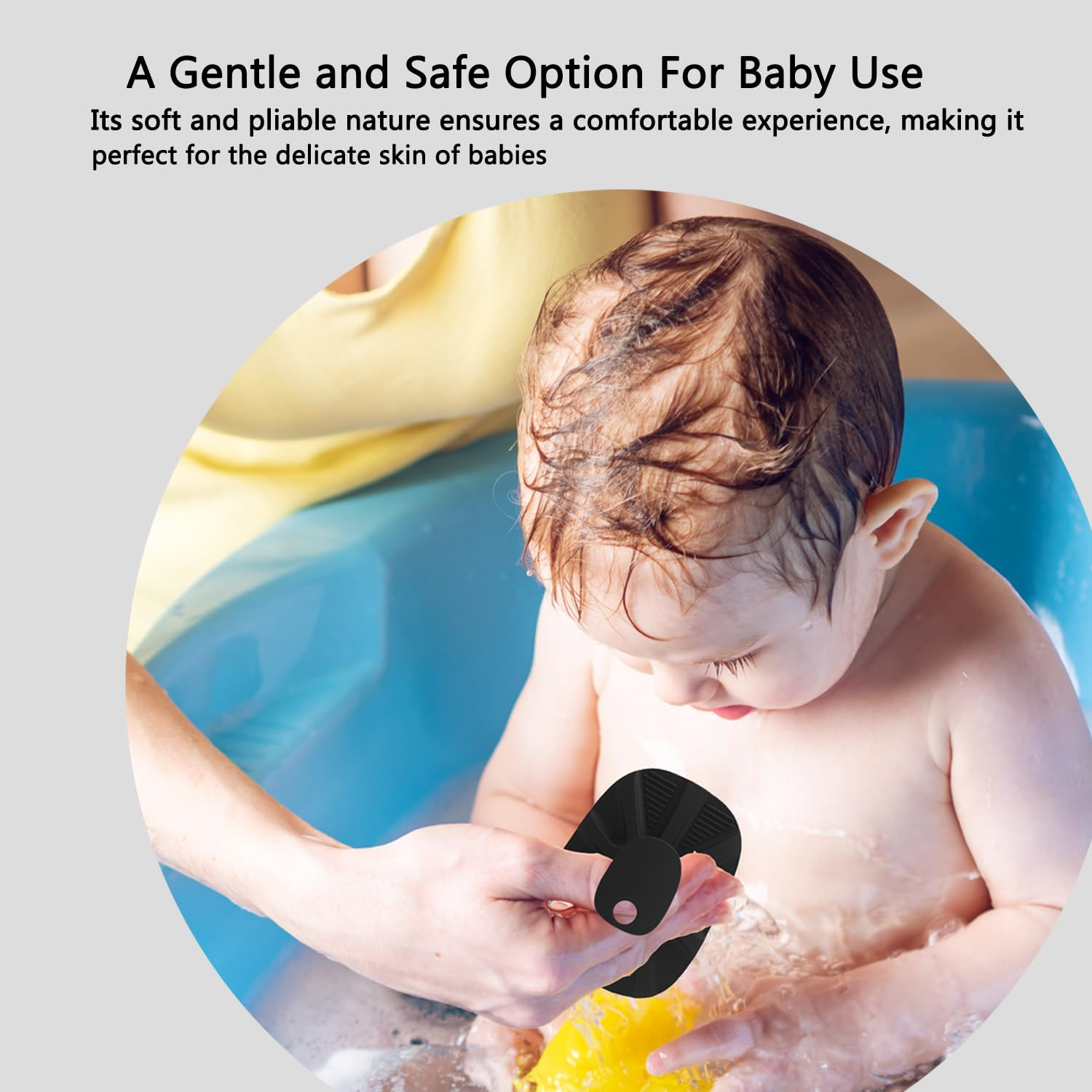 Hieerbus Silicone Body Scrubber Shower Bath Brush for Men Women Nourishing, Cleaning & Exfoliating - No-Slip Handle,Lather Well, Long Lasting, Easy to Clean & More Hygienic Loofah,1 Pack,Black - Army Green image number 5