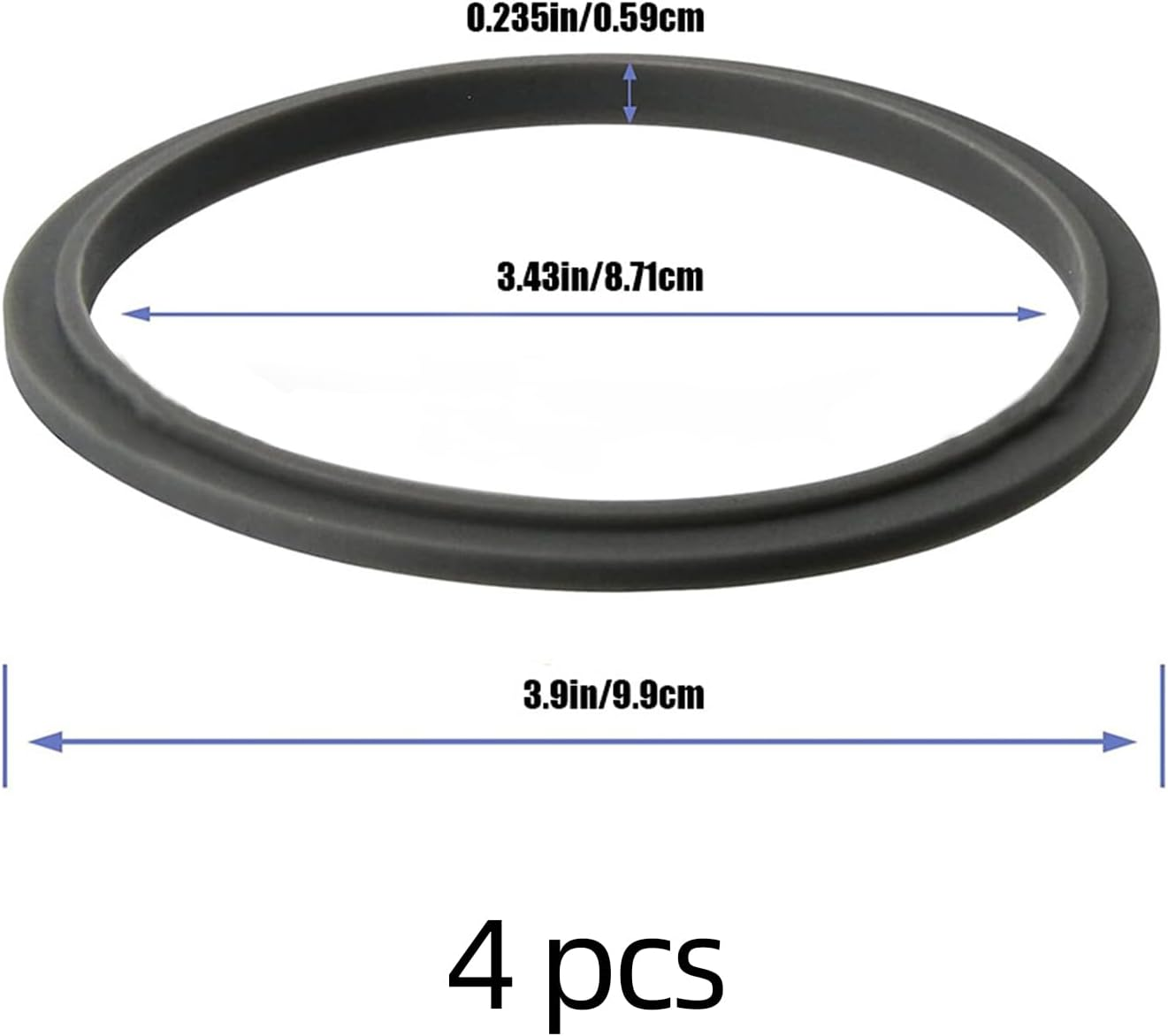 4Pack Silicone Ring，Blender Seal Gaskets,Blender Accessories Compatible with Nutribullet 600W & 900W Models image number 3