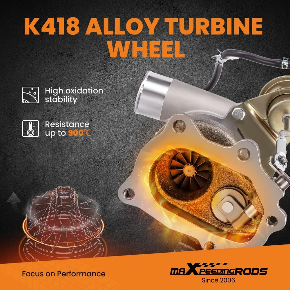 Maxpeedingrods TD04L-13T Turbo Charger for Subaru for Forester for Impreza for WRX 2002-2007 for Saab 9-2X 49377-04300 Turbocharger [] image number 6