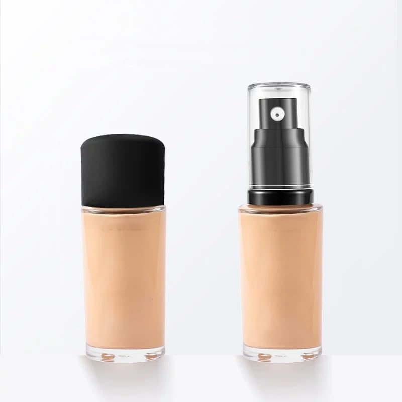 Chris.W 2Pack Foundation Pump Compatible with Maybelline Fit Me Liquid Foundation Makeup(Gold+Black) image number 3