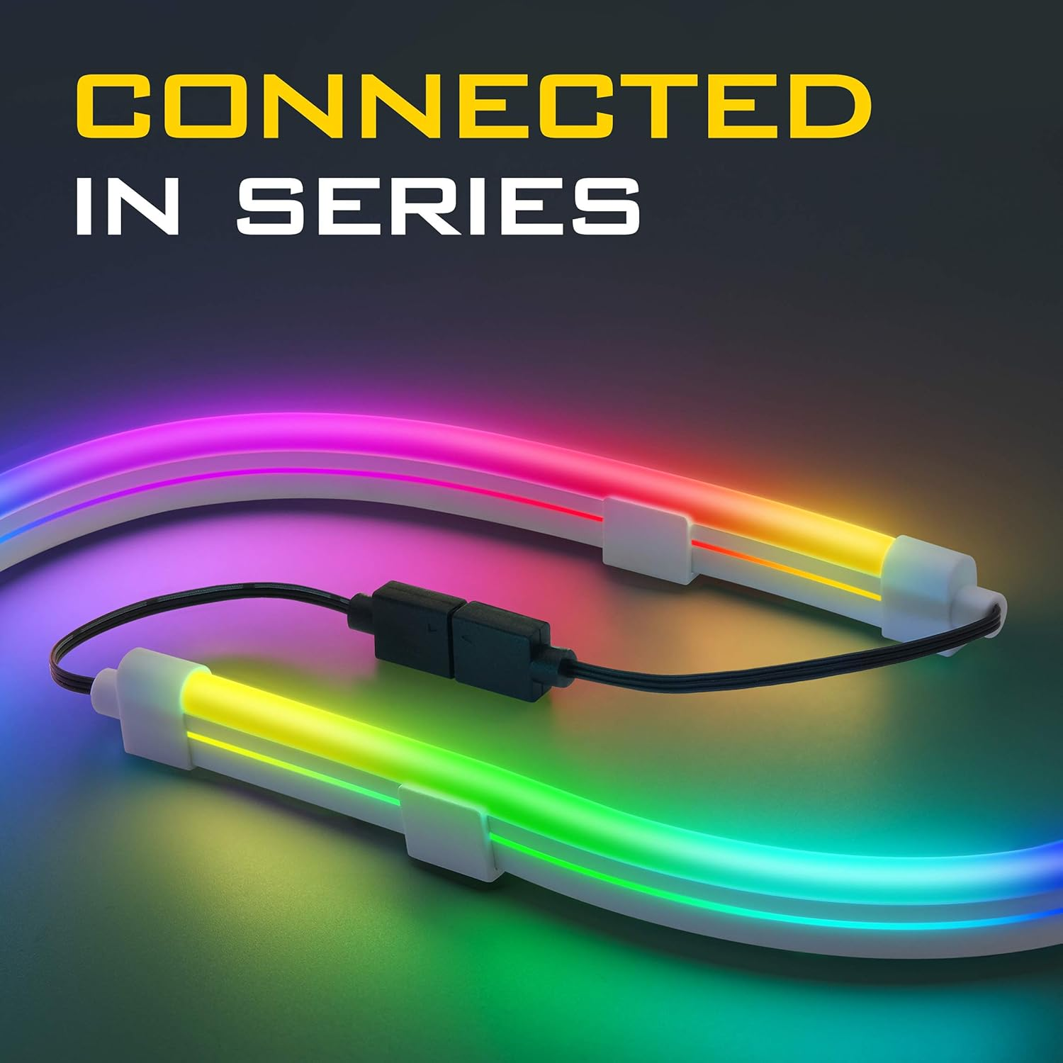 EZDIY-FAB Premium Addressable LED Strip Kit for PC 5V ARGB Motherboard Sync AU- Rainbow Case Fan LED 2Pcs with C-Y image number 4