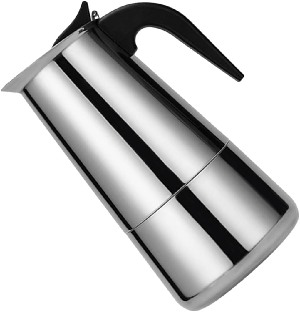 NOLITOY Stovetop Coffee Maker Stainless Steel Pot 9/12 Cups Portable Italian Espresso Maker Suitable for Induction and Other Heating Appliances Easy to Clean image number 6