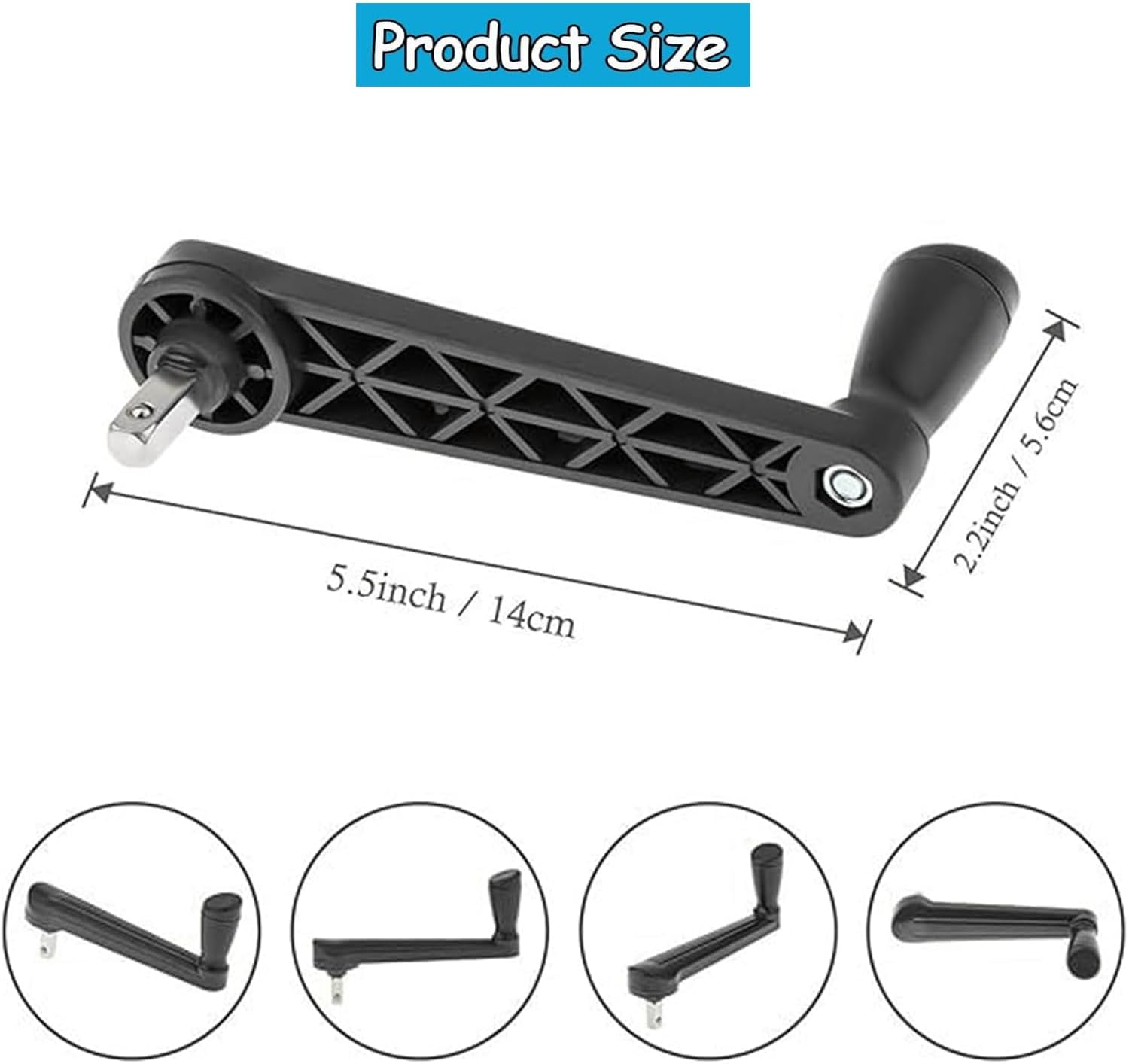 Yharnamite Patio Umbrella Crank, Umbrella Replacement Parts, Outdoor Sunshade Crank Handle, Adjustable Canopy Repair Tool for Garden & Yard image number 6