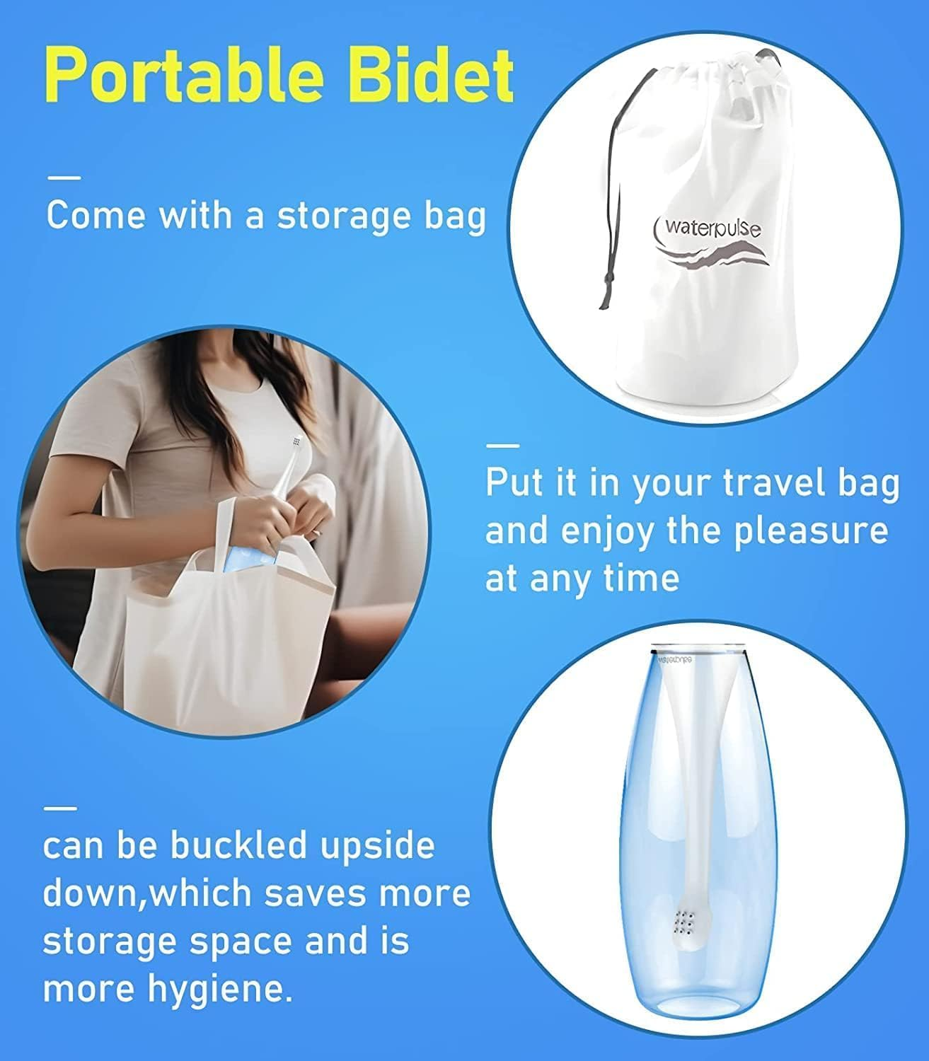 Darate Portable Bidet for Toilet - 450Ml Bathroom Toilet Bidet Bottle - Handheld Personal Bidet Empty Bottle - Childbirth Cleaner -For Outdoor,Camping,Travling,Driver,Personal Hygiene image number 2