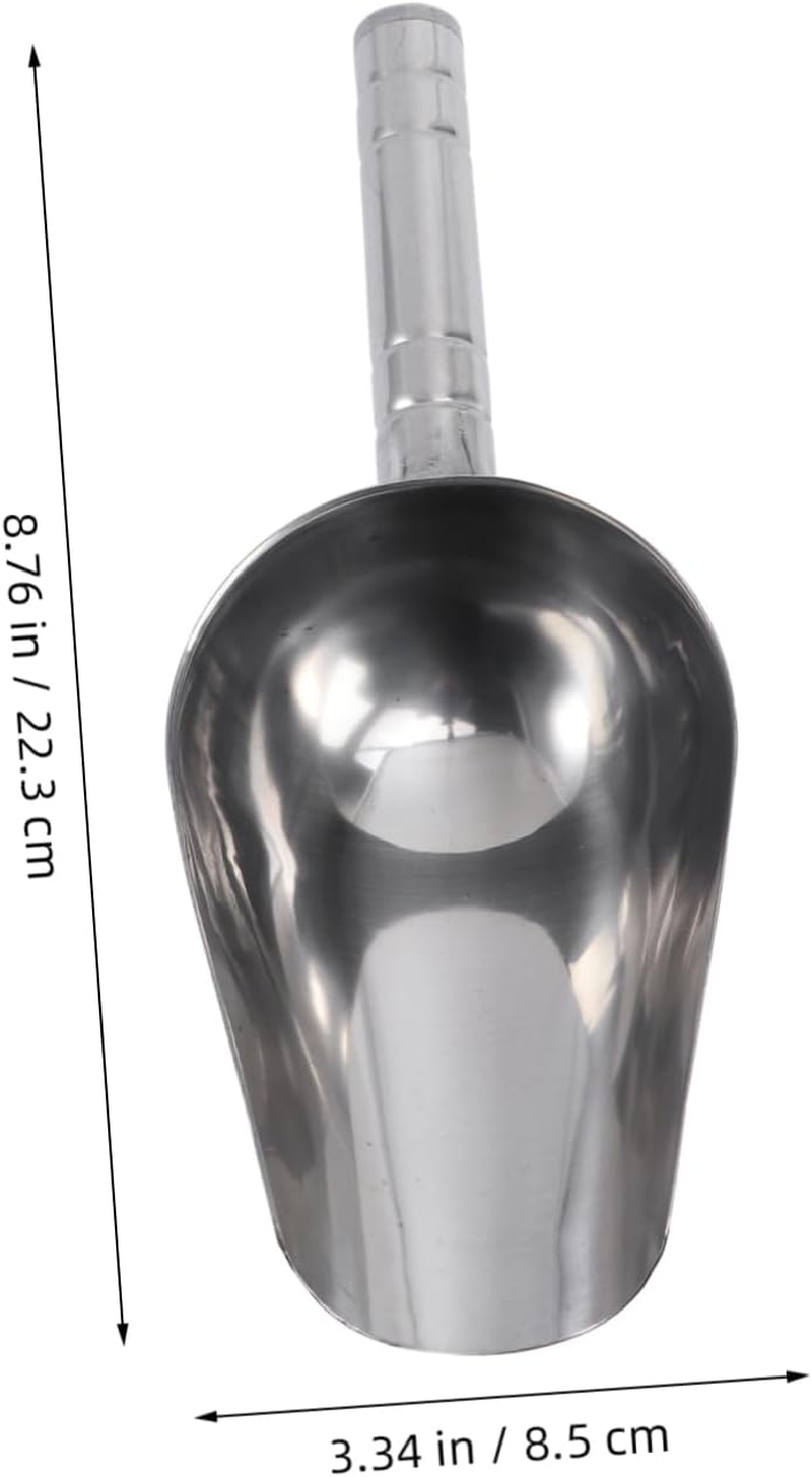 Garneck Stainless Steel Dog Food Scoop - 1 Cup Capacity Feed Scoop for Pet Food Storage - Durable Metal Shovel for Easy Feeding and Portion Control image number 2