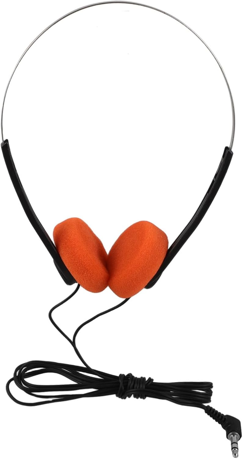 HOOTNEE Lightweight Retro Headphones for Students Adjustable Headband Cushioned Ear Pads Comfortable Fit for Classroom Library Use Vintage Style Educational Headphones image number 6