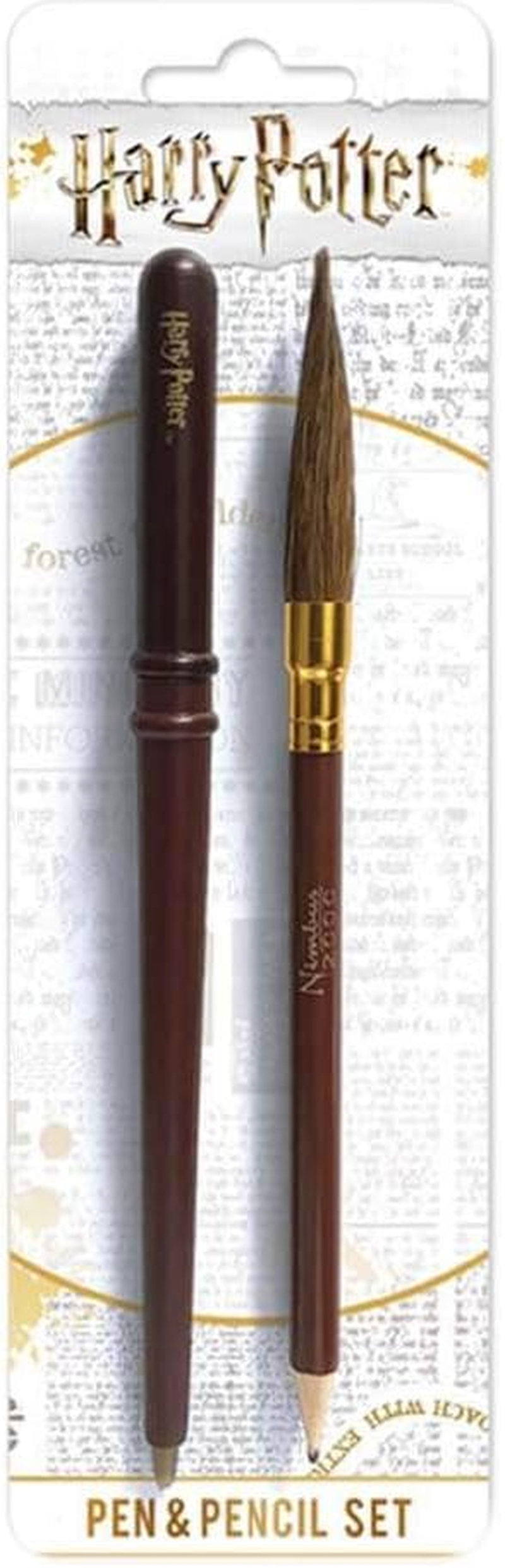 Wizarding World Harry Potter Wand and Broom Pen and Pencil Set (2 Pieces) image number 2