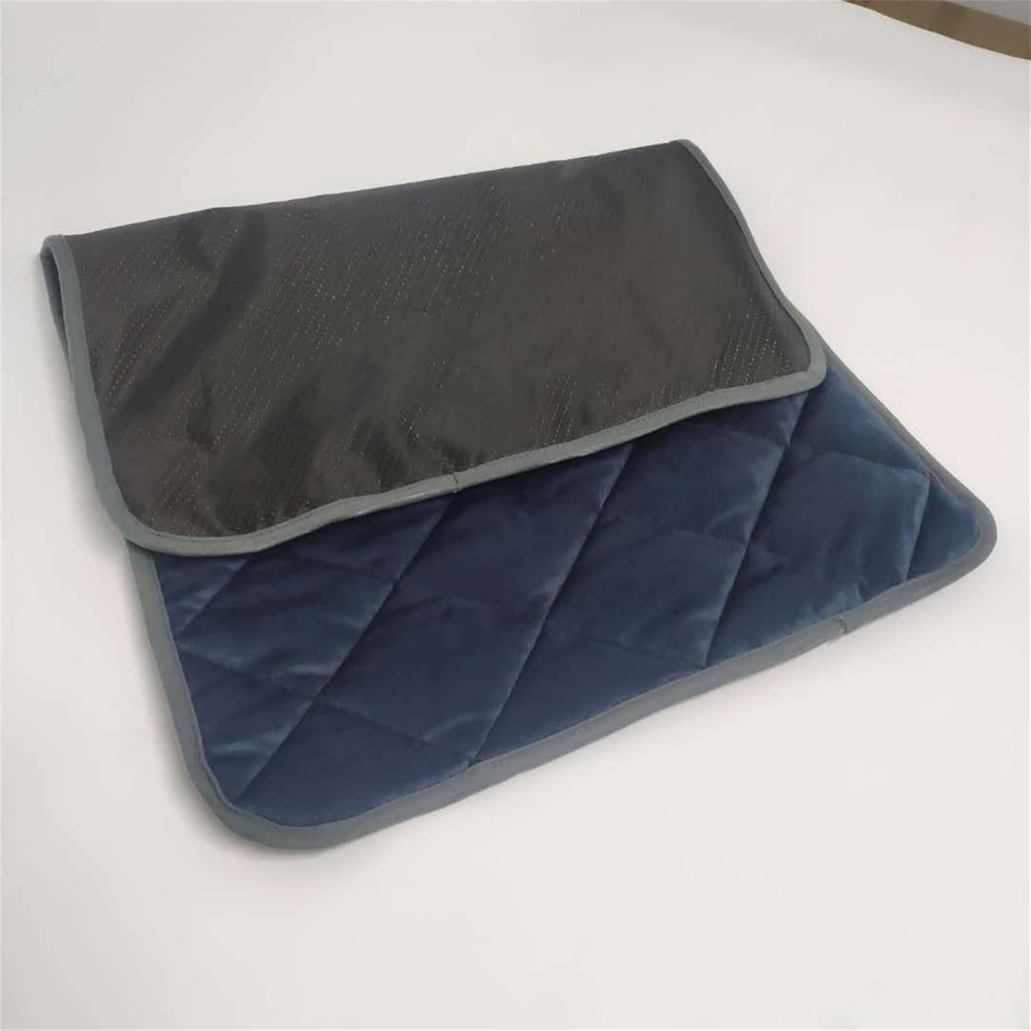 Self Heating Pad for Pets, Heating Pad Indoor for Dog, Cat, Waterproof Soft Heated Blanket, Warmer Floor Mat Animal Bed, Easy to Clean and Safe,Navy,Xl image number 2