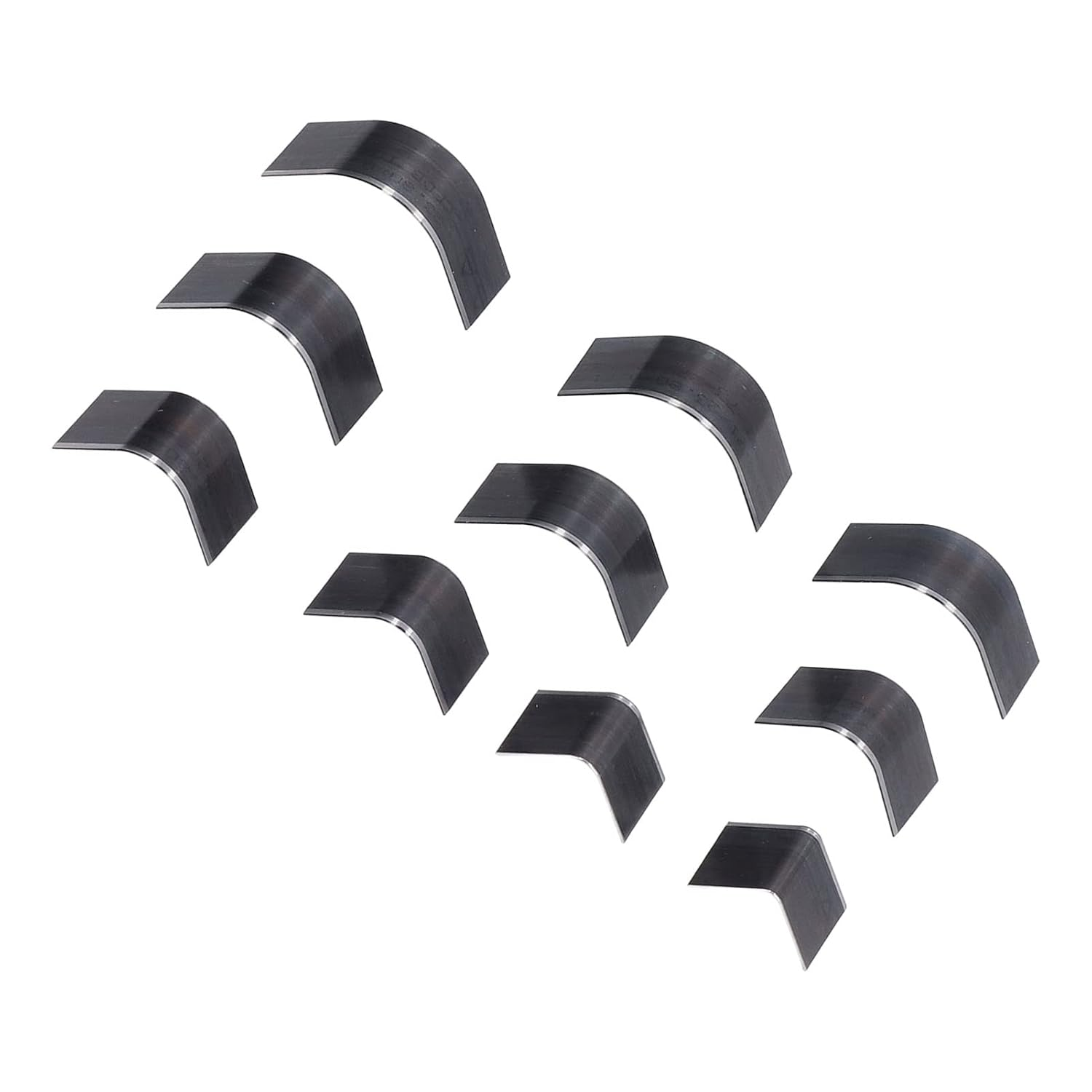 Leather Corner Edge Trimmer, 10Pcs Different Size Leathercraft Cutter, Handwork Leather Belt Corner Punch Cutter, Wallet Leather Craft Tools for Cardboard, Rubber, Plastic, Clay, Wood image number 6