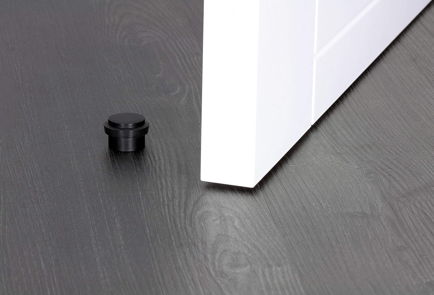 EVI Herrajes | Black Door Stopper | &Oslash;24X20Mm | Adhesive Fixing | Floor Mounted | Stainless Steel Black Finish | Great Adherence | Mod I-163-NG image number 3