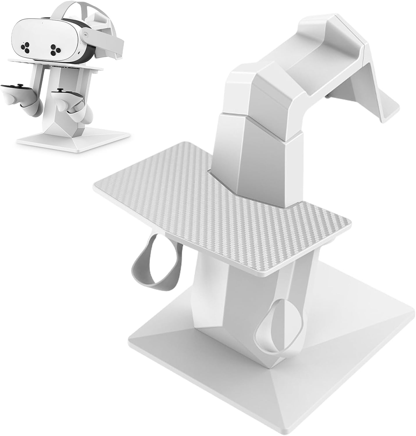 VR Headset Stand, VR Mount Display Storage, VR Display Mount Station, Controller Stand, Headset Holder for Quest 3S and Quest 3, Accessories for Headset and Touch Controller image number 1