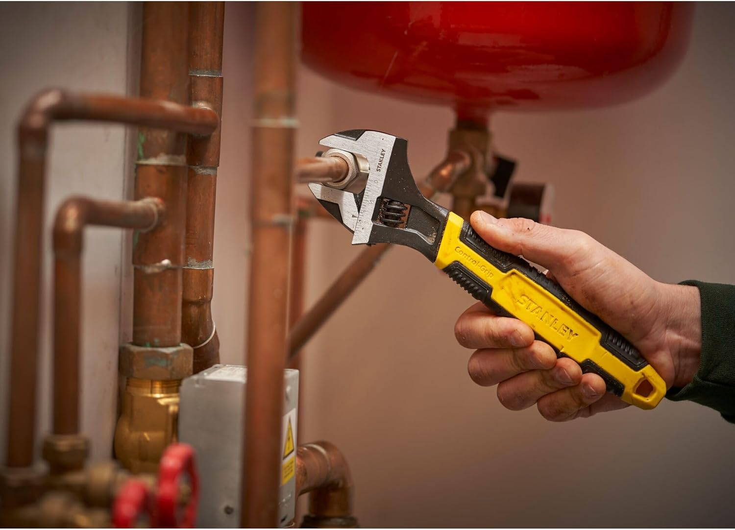 Stanley 0-90-949 Adjustable Wrench, Silver