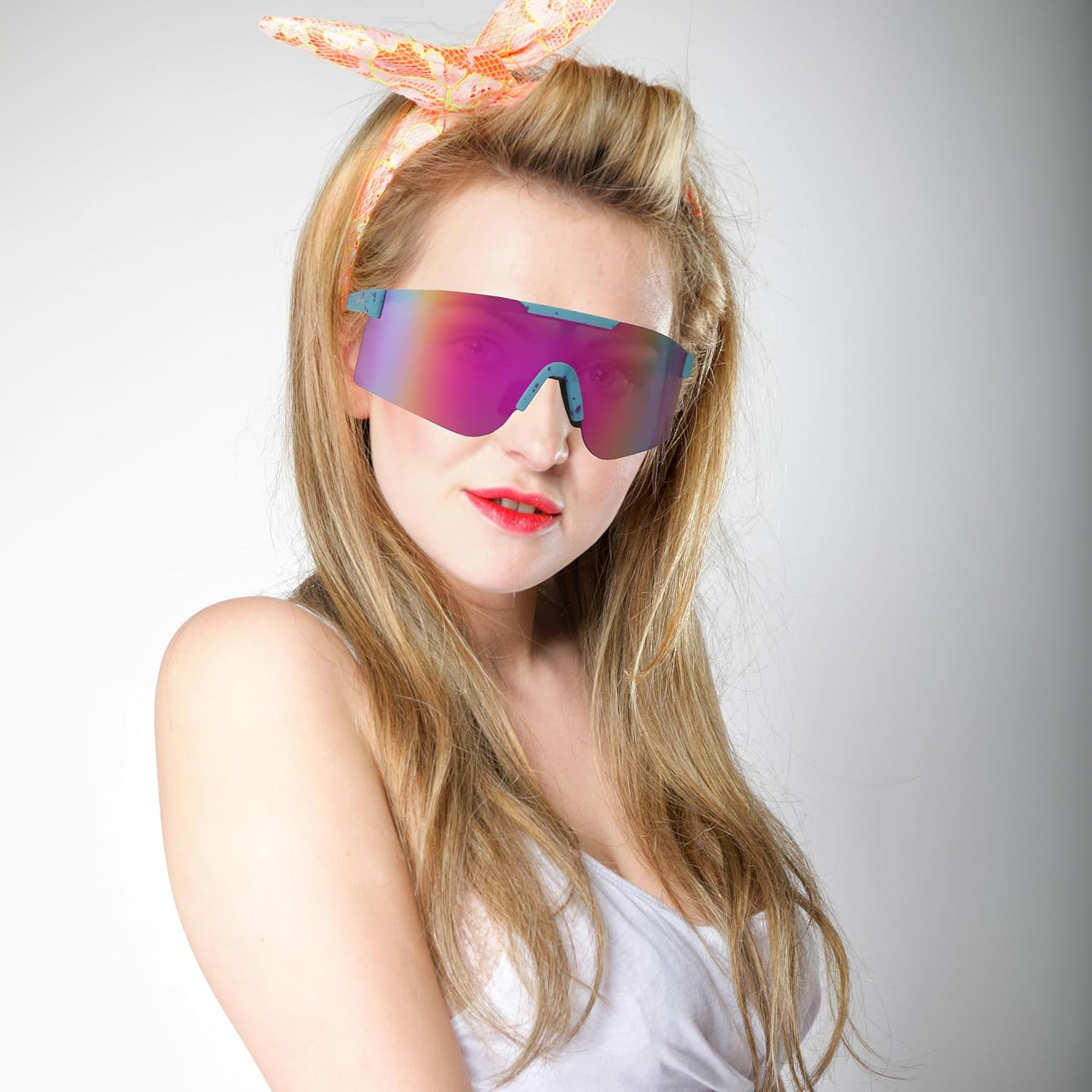 OUTDOOR SPARTA Polarized Sports Sunglasses with 3 Interchangeable Lenses, Cycling Glasses,Baseball Golf Driving Sunglasses image number 3