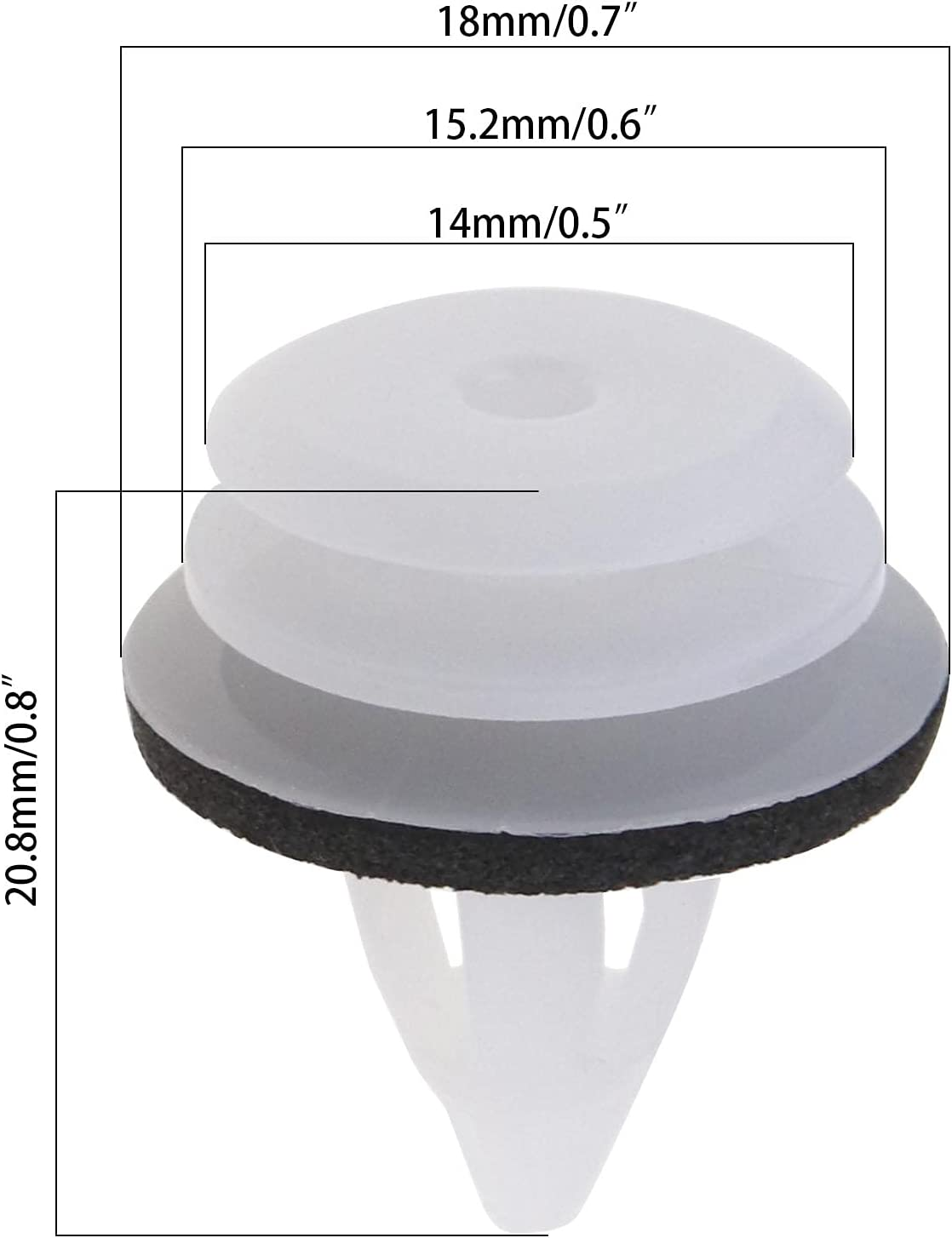 SING F LTD 50Pcs Car Interior Door Panel Clips Trim Fasteners Plastic 51418224768 51410407984 Car Parts Interior Fittings Door Cards image number 3