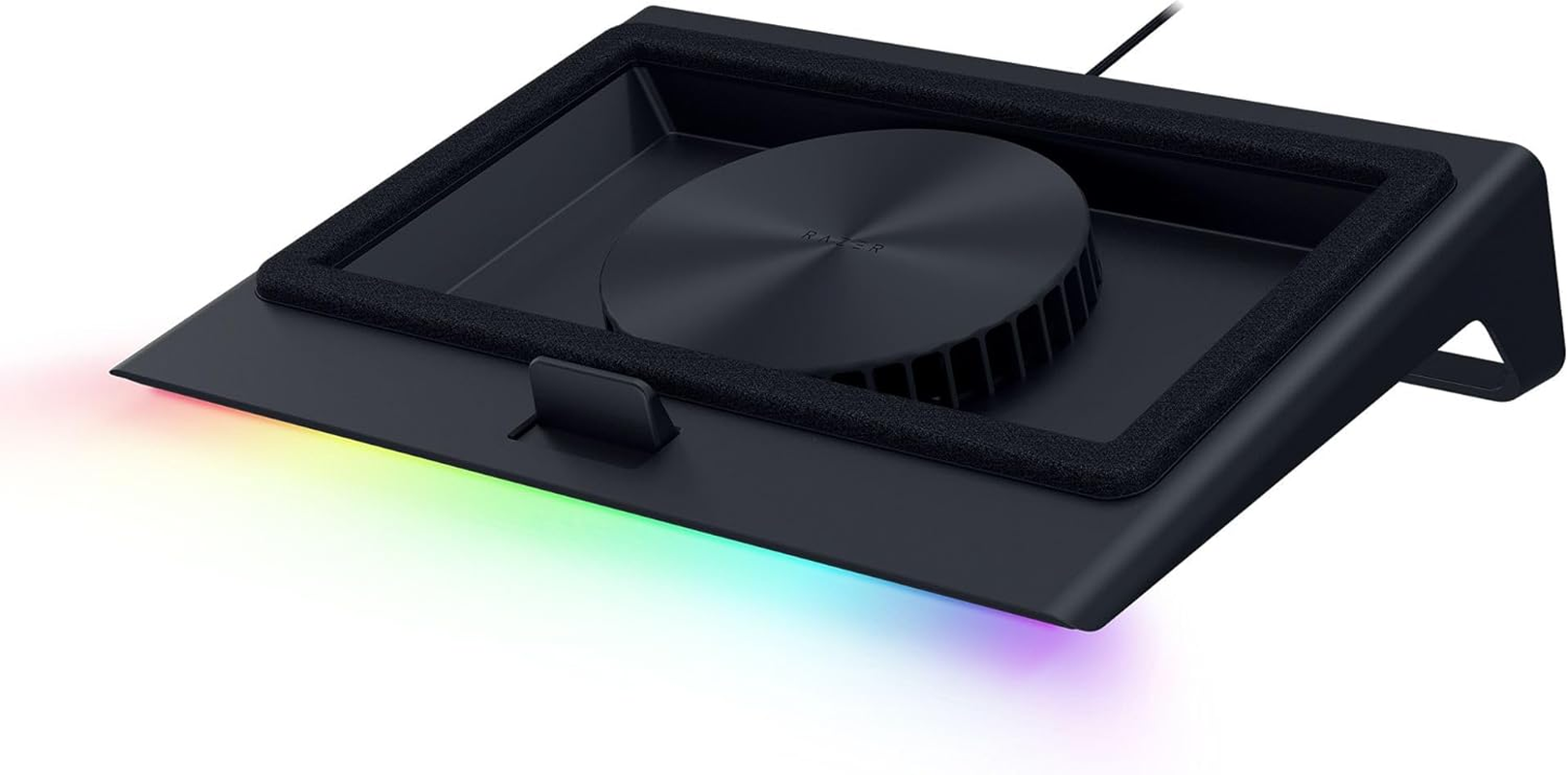Razer Laptop Cooling Pad: Adaptive Smart - Intelligent Fan Control - Airtight Pressure Chamber - Fits Most Laptops & Macbooks 14&rdquo; to 18" - Preset & Custom Fan Curves - 3 Port USB Type a - Chroma RGB image number 6