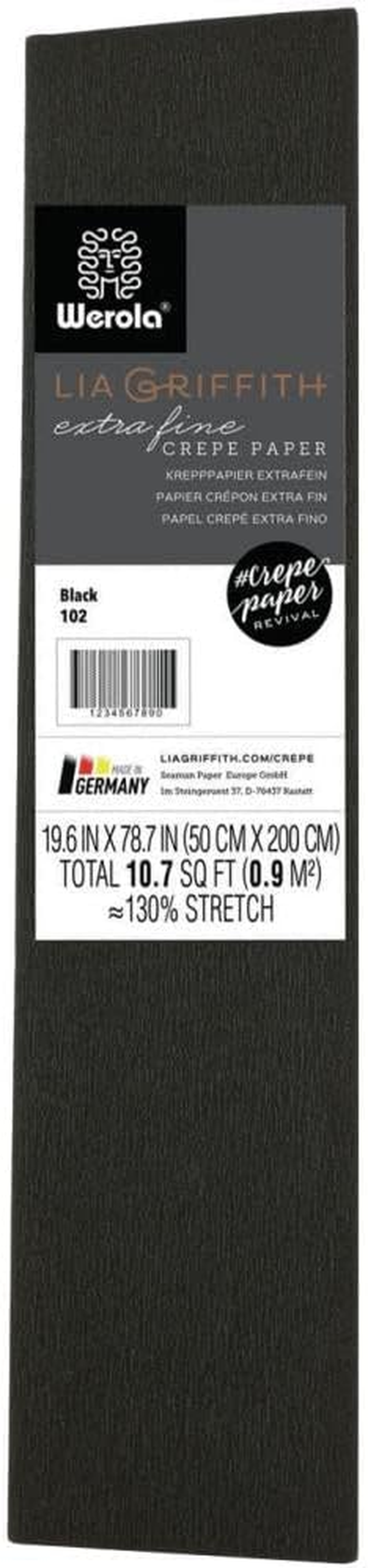 Lia Griffith PLG11027 Extra Fine Crepe Paper, 53.3 Total Square Feet, Enchanted Garden,10 Count, 53 Sq Ft