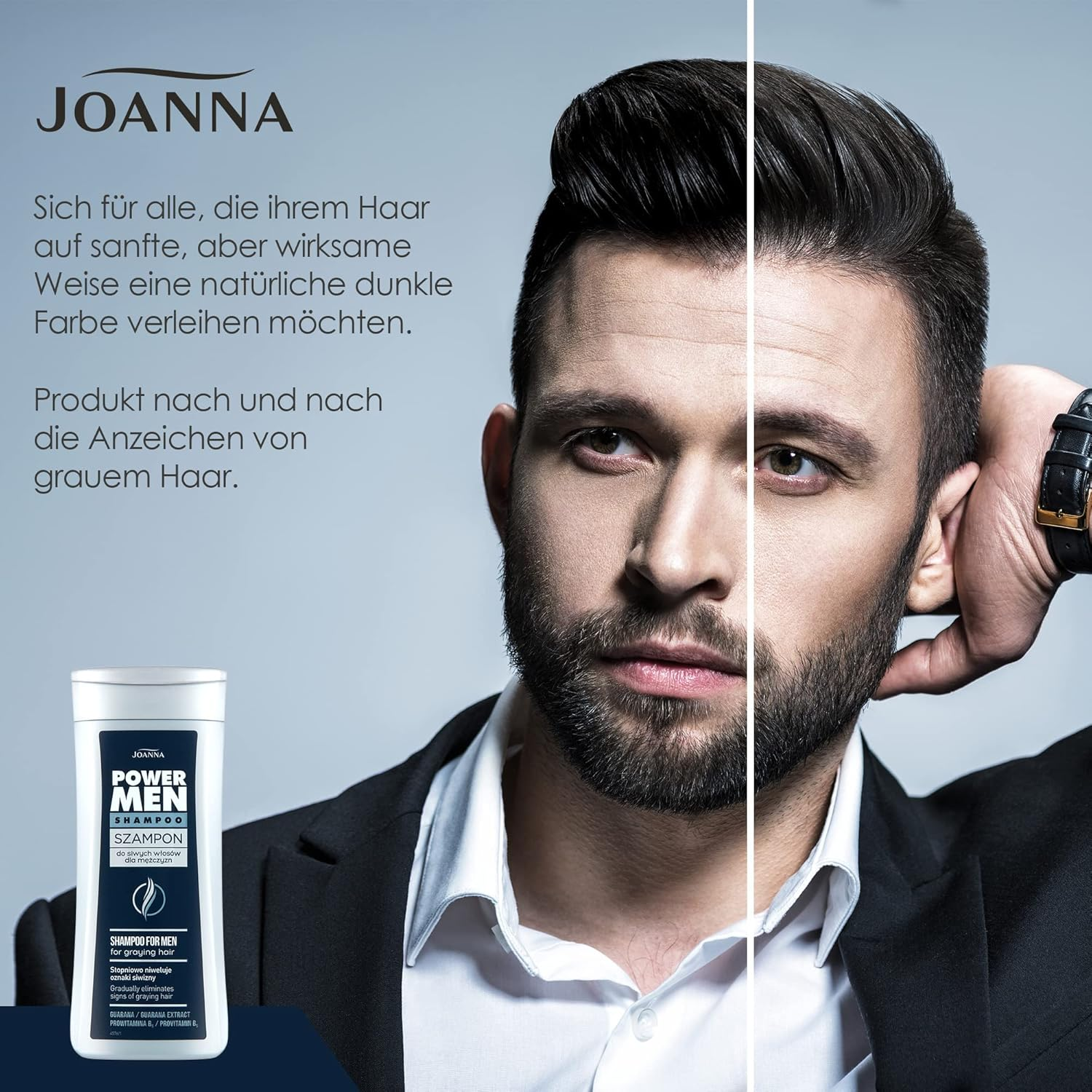 Joanna Joanna Power Hair Men Shampoo Grey Hair, image number 4