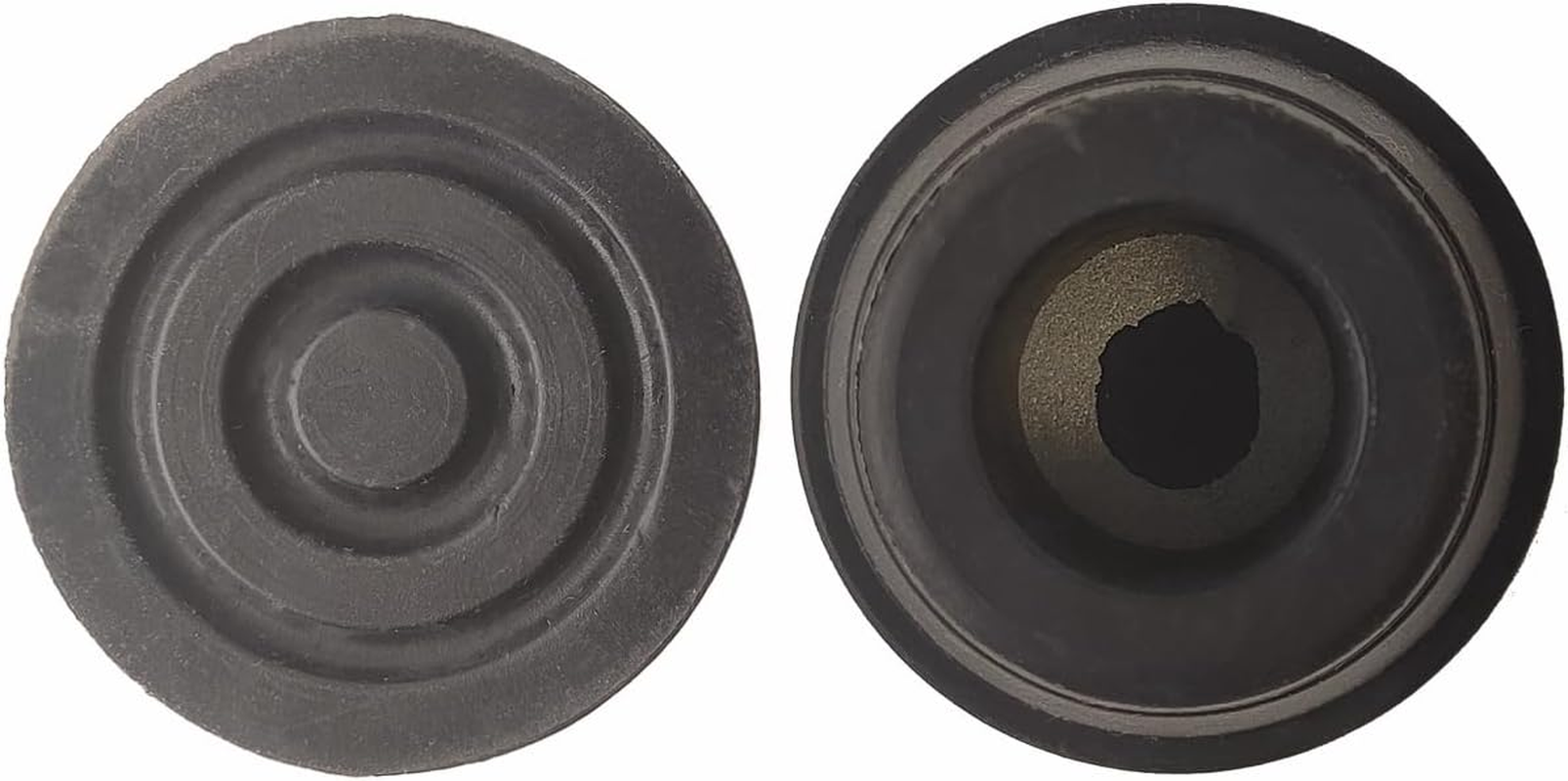 Walking Stick Tips 2 PCS, Non-Slip Walking Cane Pad, Walking Stick Accessories Replacement Cane Foot Pad, Thickened Natural Rubber Cane Tips, Black(2 Count) image number 1