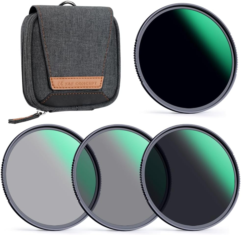 K&F CONCEPT 95Mm Fixed ND4 ND8 ND64 ND1000 Lens Filters Kit,Neutral Density Lens Filter Optical Glass with 28 Multi-Coated (Nano-X Series) image number 5