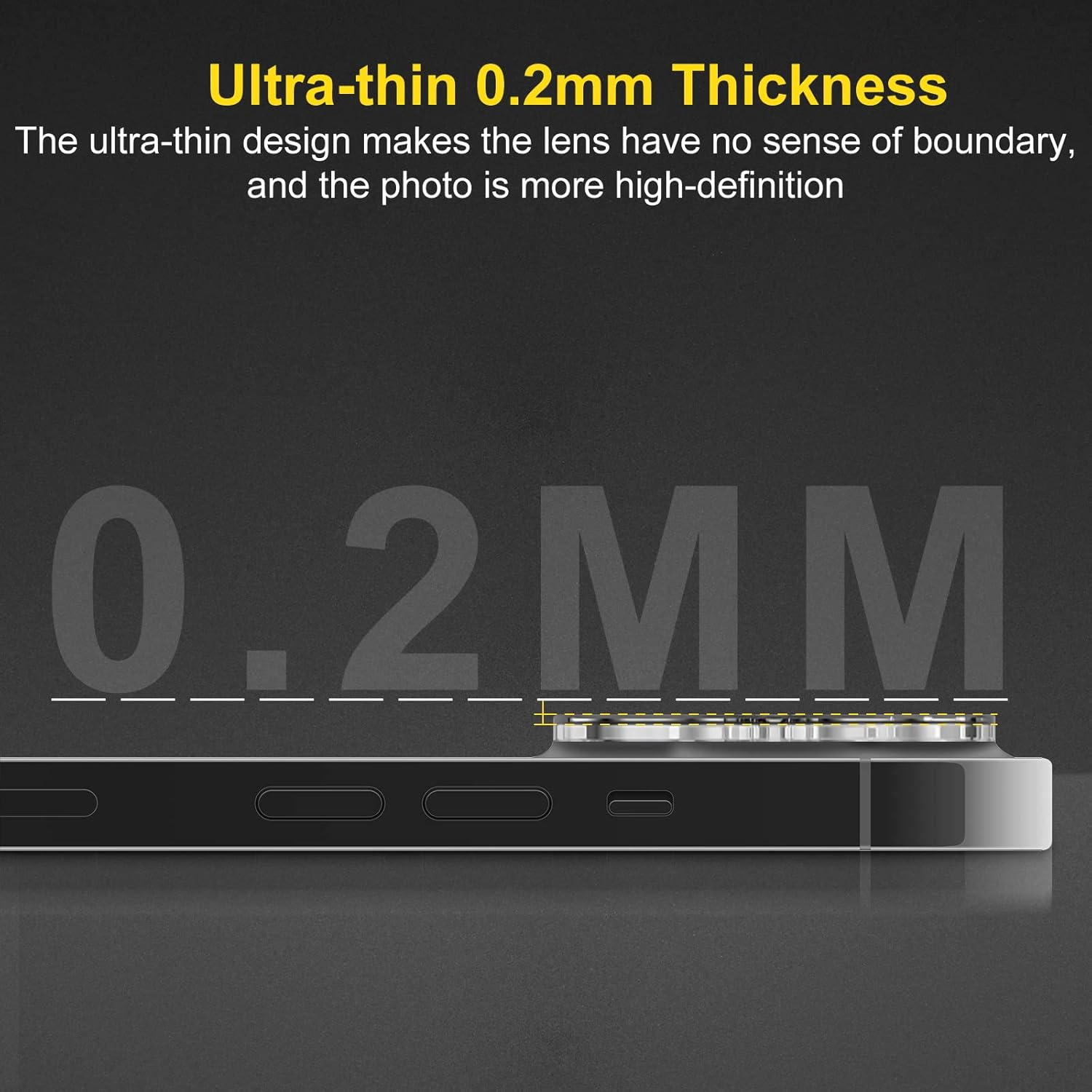 AIYEEN Camera Lens Protector (3 Pack) Compatible with Iphone 12 Pro Max Camera Lens Cover Protection, HD Clear Anti-Scratch - 13/13Mini image number 2