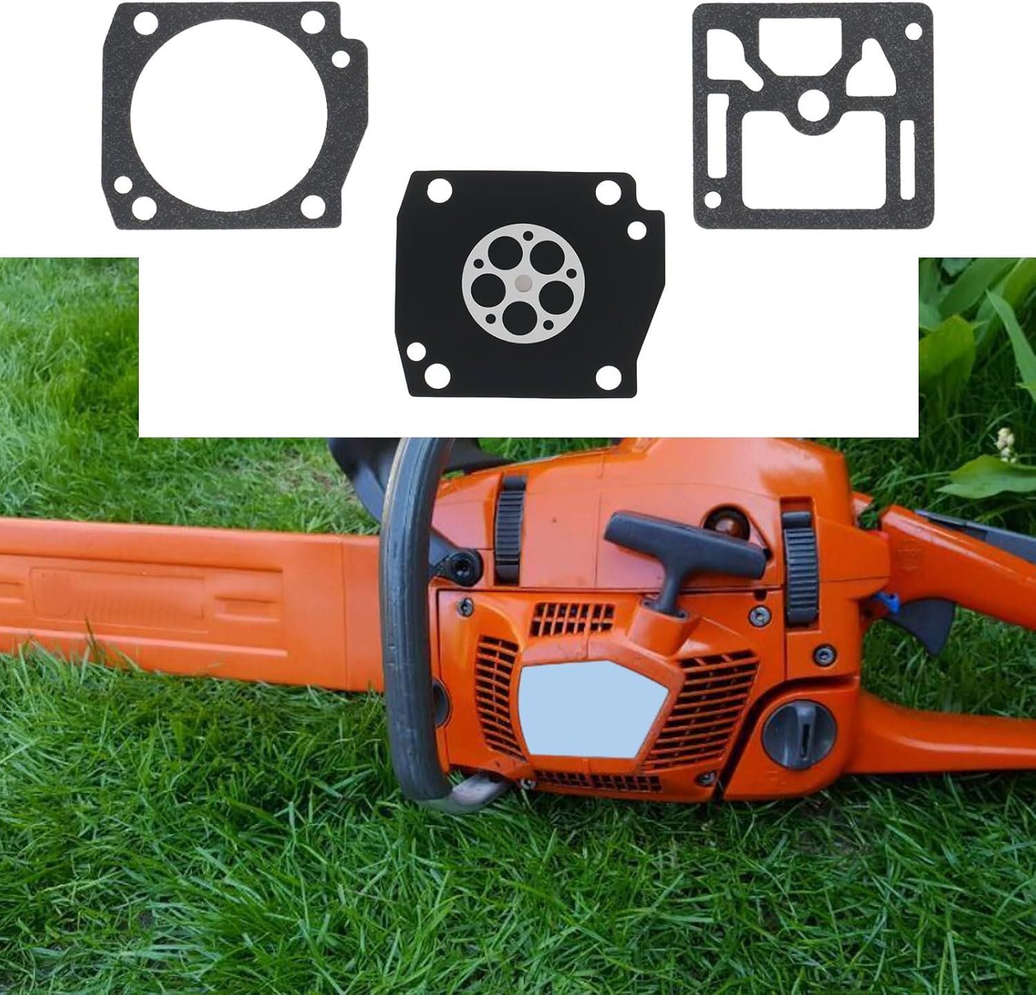 OTOTEC 2 Set Chainsaw Carburetor Diaphragm Repair Kit Replaces RB-122 Compatible with Husqvarna 346XPT 351 353 340 345 Chainsaw