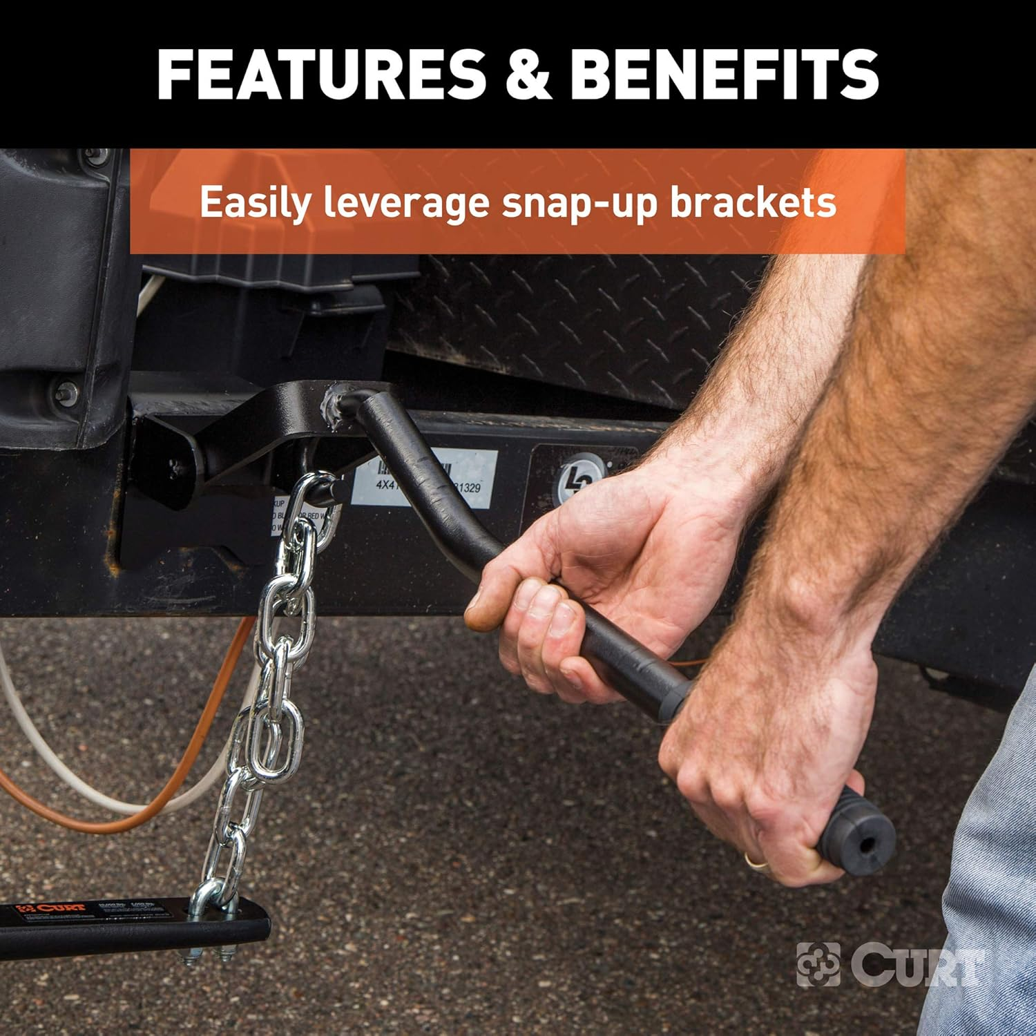 CURT 17112 Weight Distribution Lift Handle image number 1