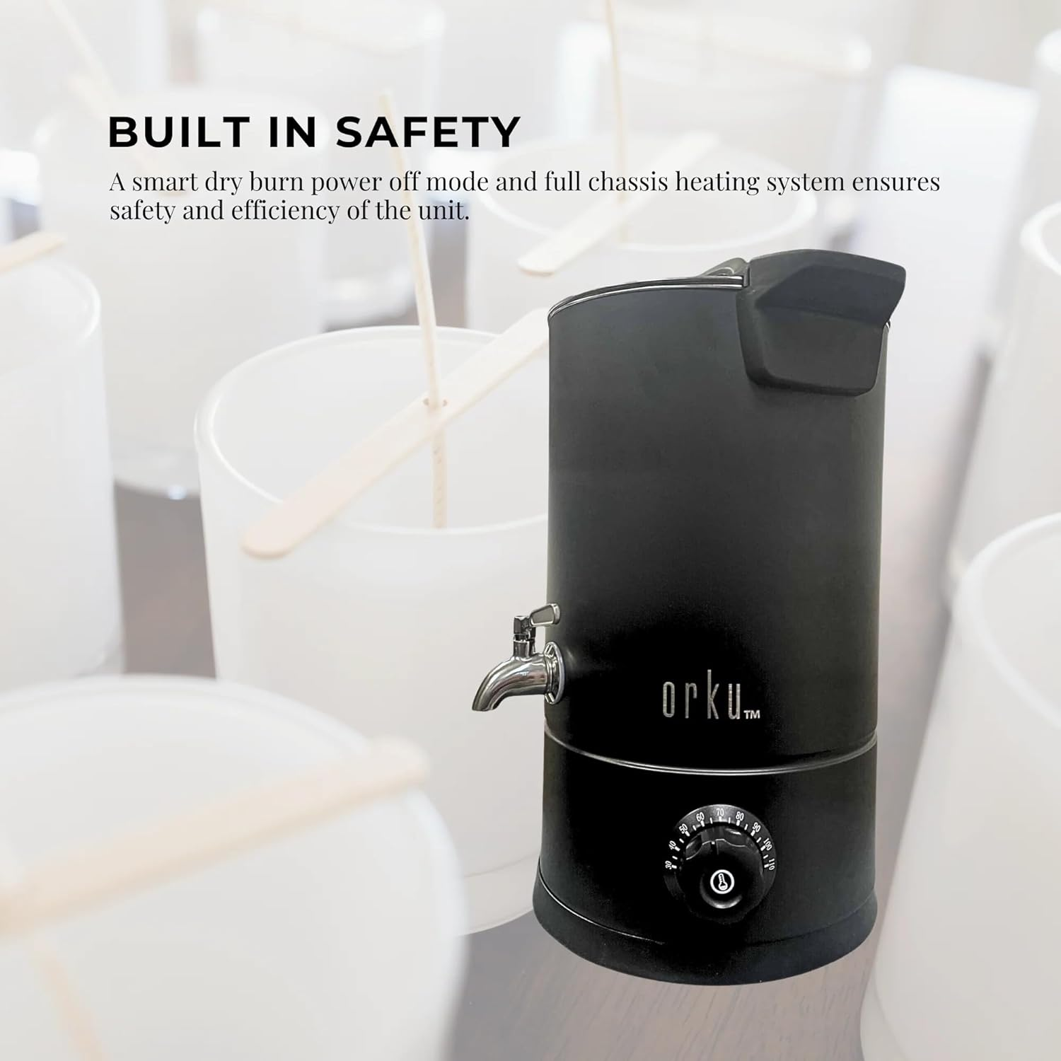 8L Candle Wax Heater Black with Tap - Soy Wax Melter Candle Making Electric image number 5