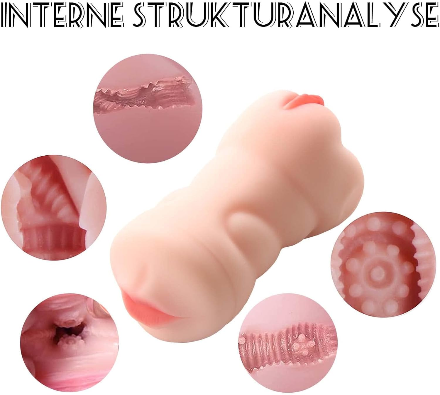 3 in 1 Male Masturbator Adult Sex Toys with Realistic, Men'S Pocket Stroker Toy for Adult Men Masturbation image number 4