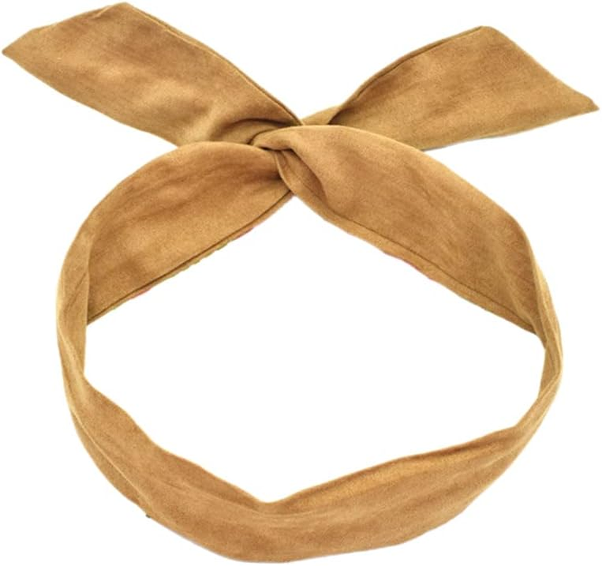 Duories Vintage Headbands Women, Hair Band, Women'S Hair Bands, Bow, Flexible Iron Wire, Bendable Headband, Headband with Bow, Retro Hair Accessories, Hair Accessories for Women and Girls, Navy Blue