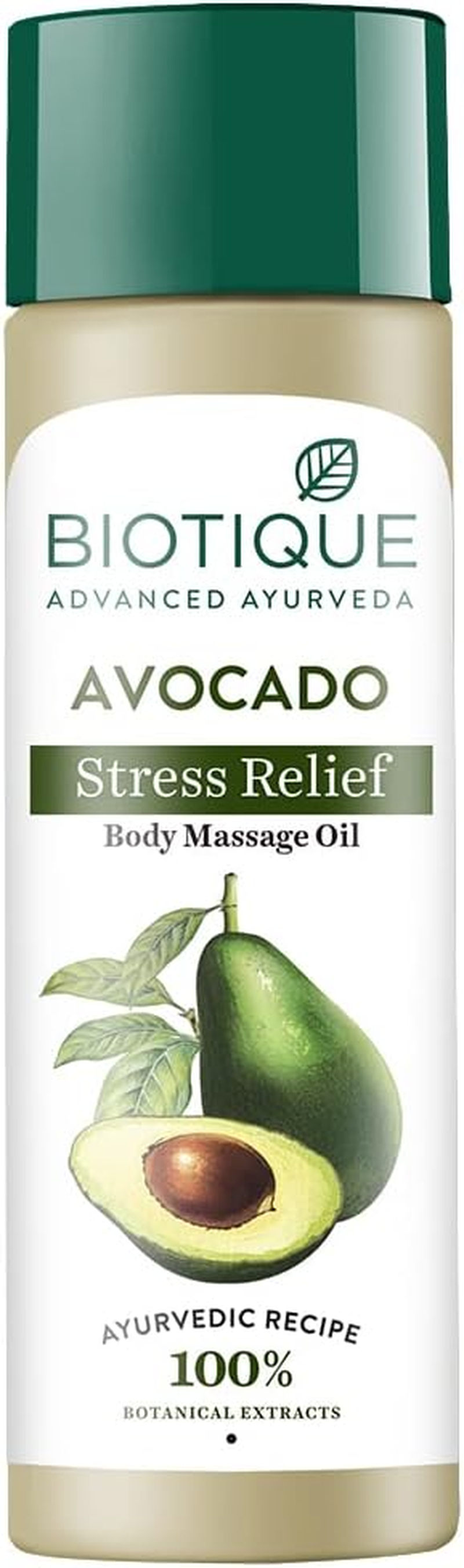 Biotique Bio Cado Avocado Stress Relief Body Massage Oil, 200Ml image number 6